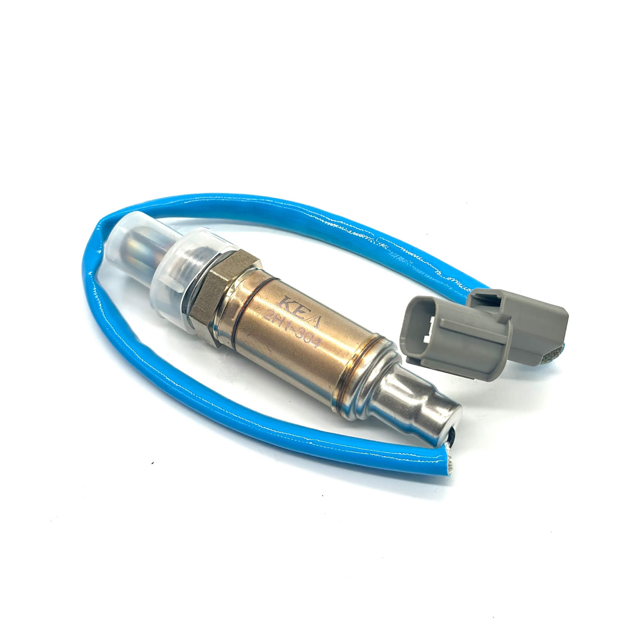 Oxygen O2 Sensor for Honda Acty Truck HA8, HA9 Models (2009-2022) featuring a metallic body with a blue wire and gray connector.