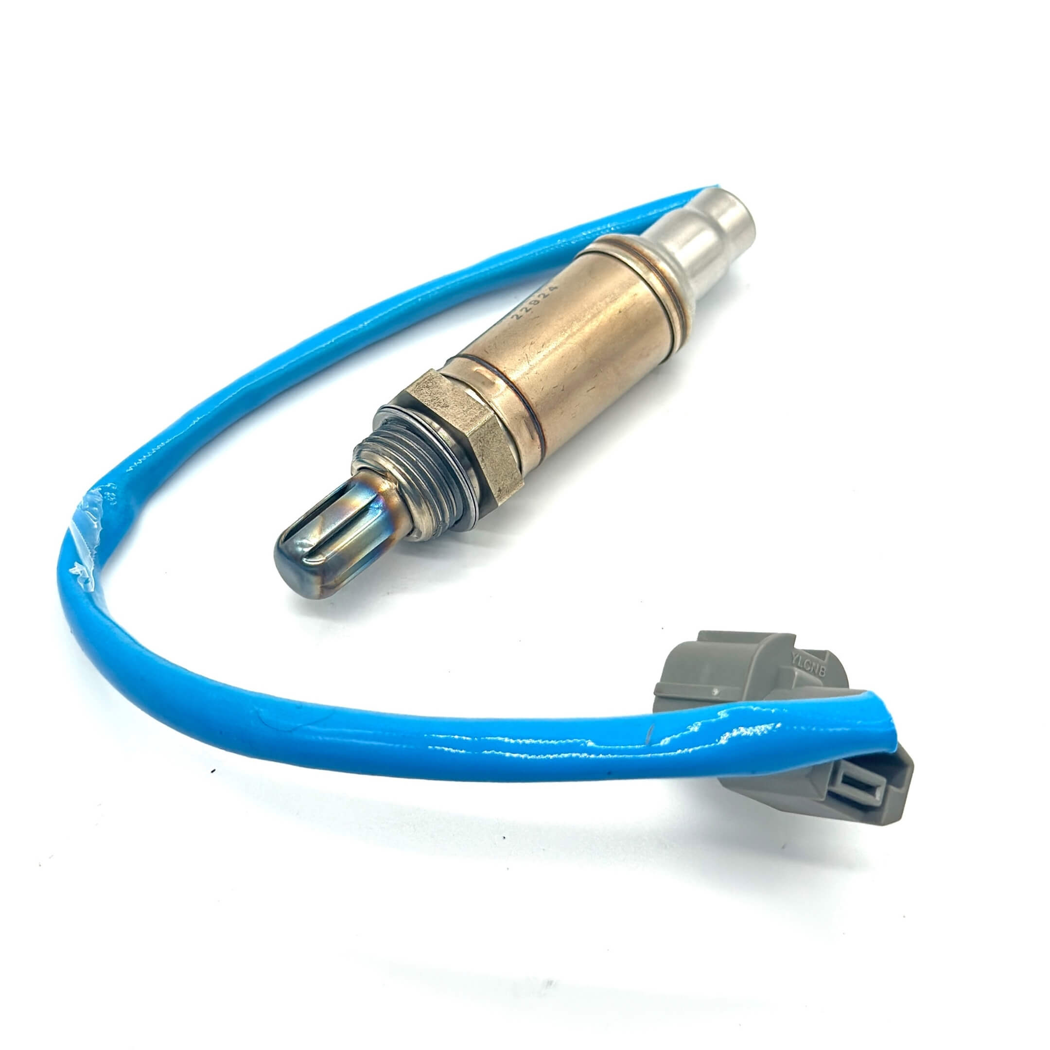 Oxygen O2 Sensor for Honda Acty Truck HA8, HA9 Models 2009-2022, featuring a metallic sensor with a blue wire and gray connector.