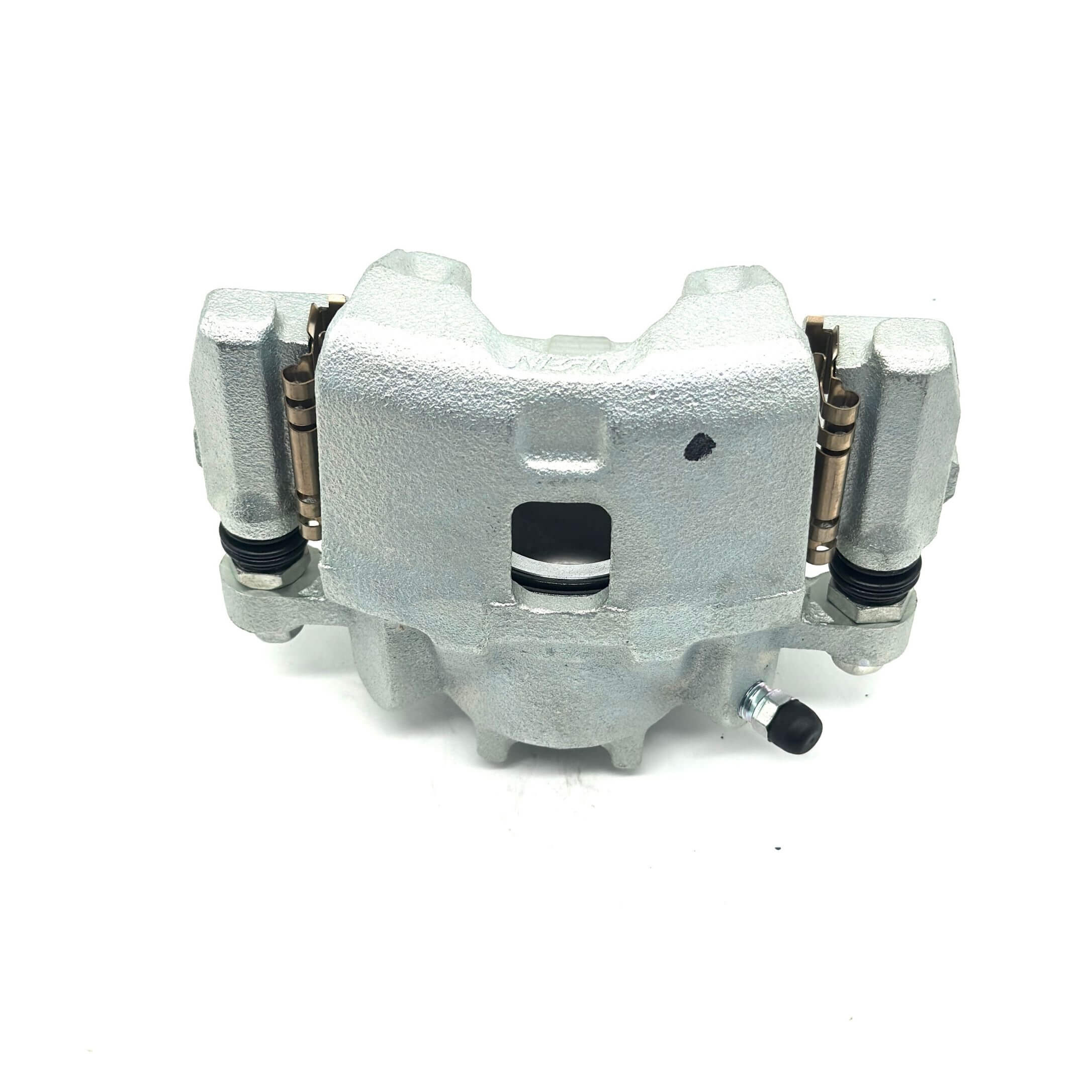 Silver brake caliper for driver side, compatible with Honda Acty Truck HA8, HA9 models from 2009-2022.