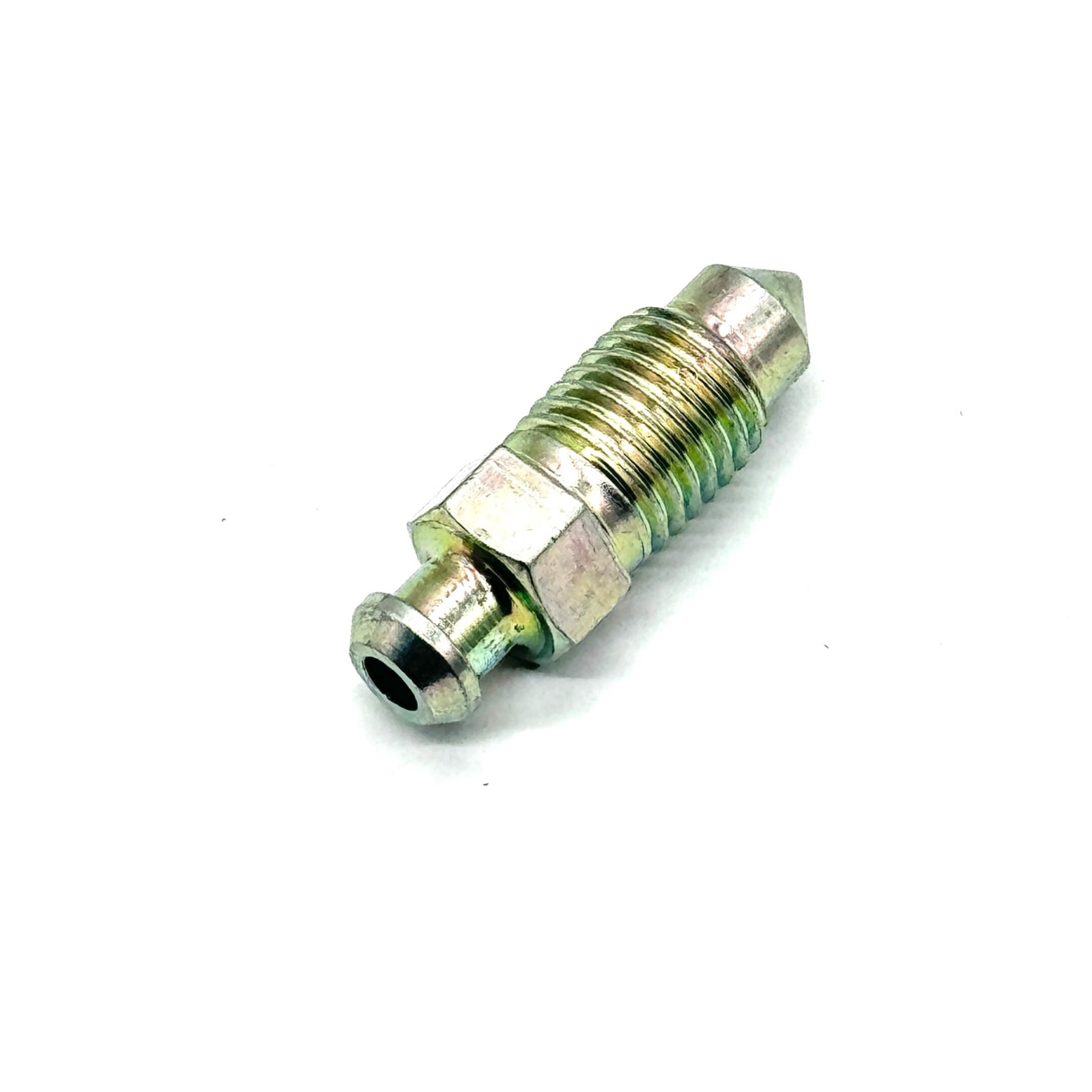 Close-up of Genuine Honda Brake Caliper Bleeder Screw for precise fitment on Acty Vans (1990-1999).