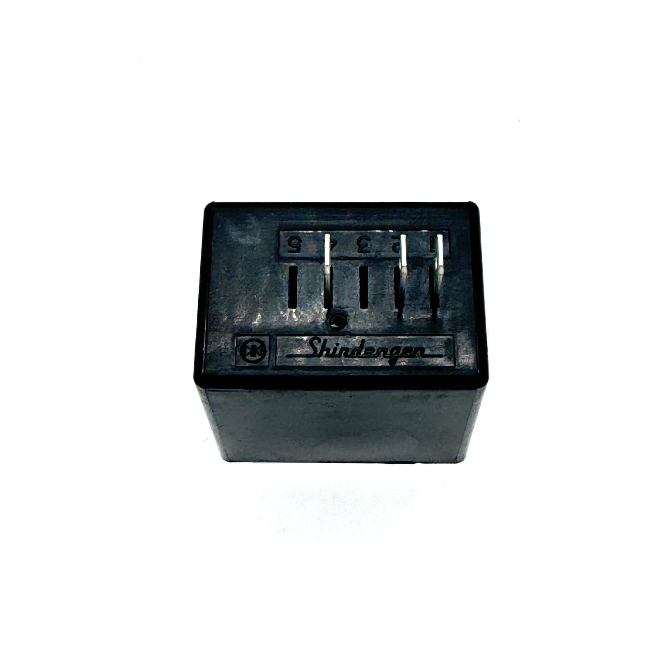 Honda Acty HH3, HH4 fuel cut relay showing Shindengen branding and connector slots.