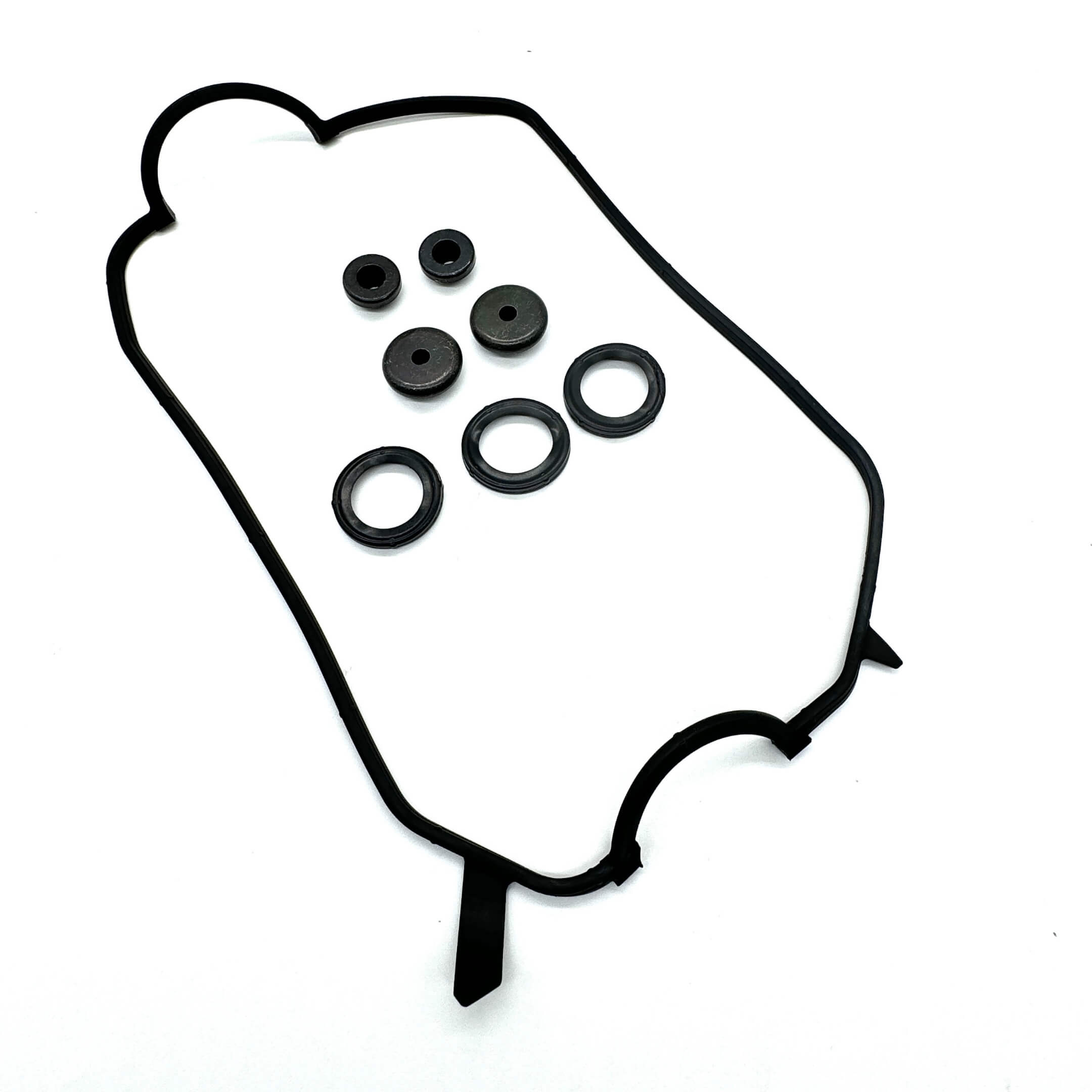 Valve Cover Gasket Set for Honda Acty Truck HA8, HA9 Models 2009-2022, featuring black rubber components and seals.