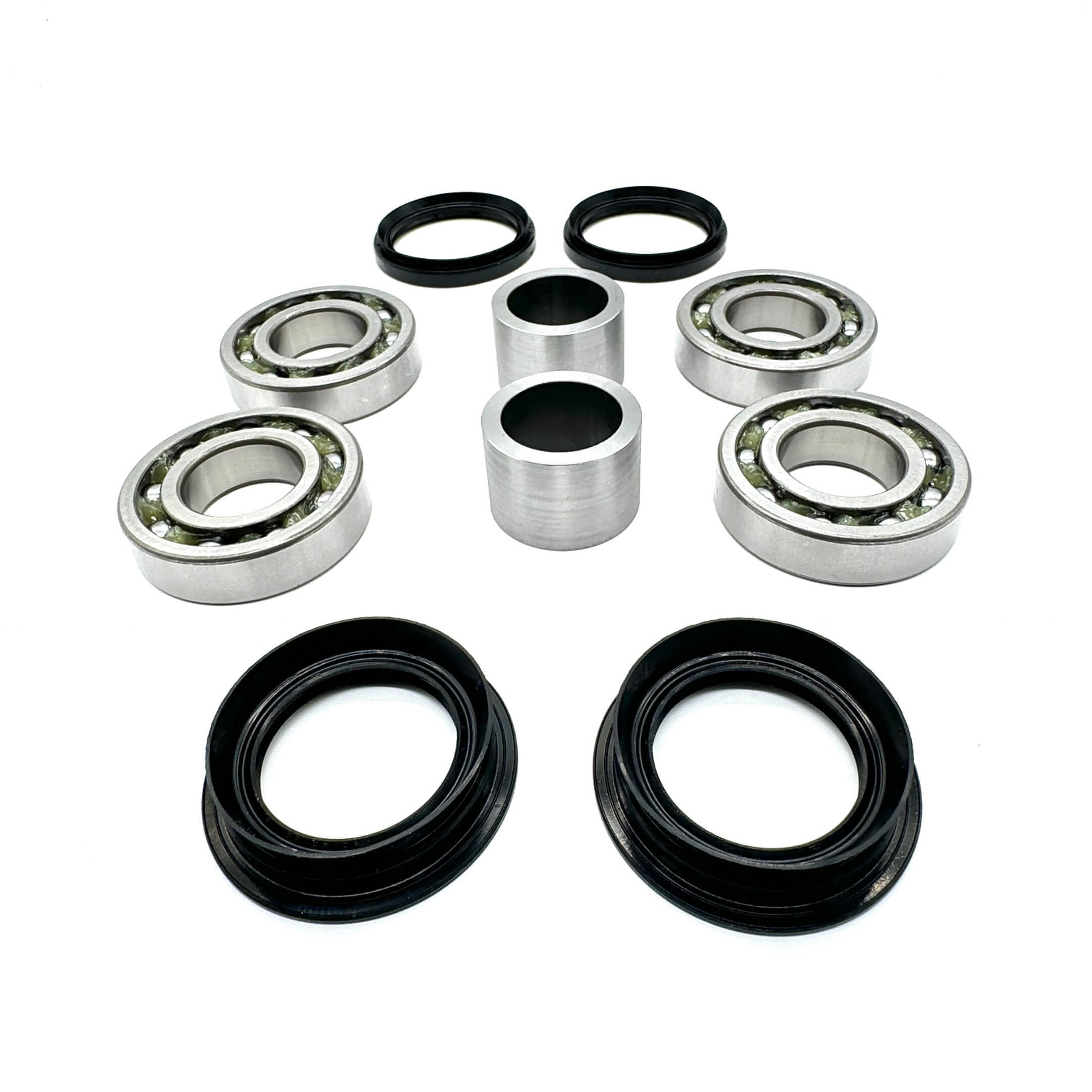 Wheel Bearing Set - Rear for Honda Acty Van HH3, HH4 Models (1990-1999), featuring silver bearings and black seals.