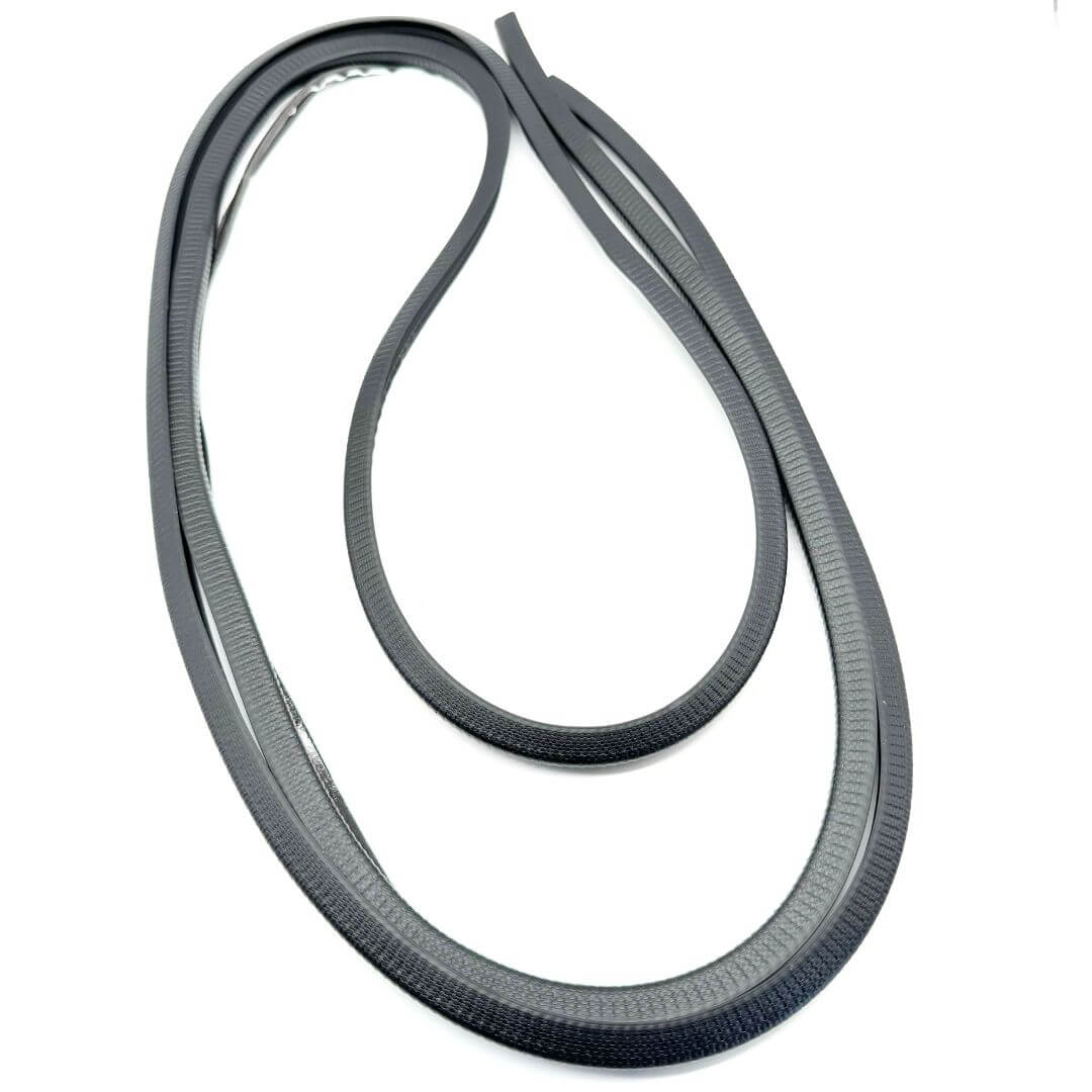 Windshield molding for Honda Acty Van HH3 and HH4 models (1990-1999) - A durable, sleek black rubber strip designed to provide a secure seal for your Van's windshield, preventing leaks and improving overall vehicle aesthetics.