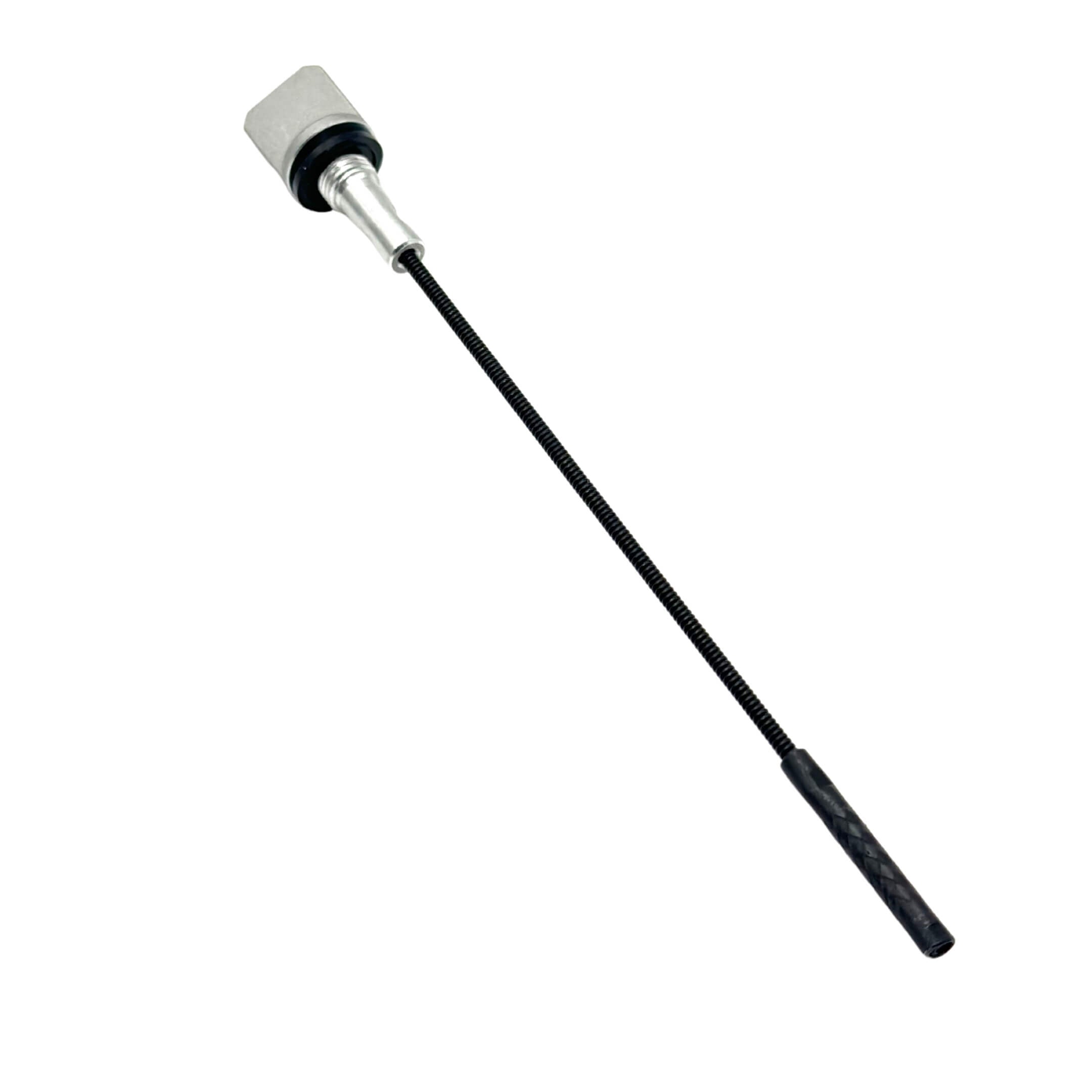 Oil Dip Stick for Honda Acty Truck HA8, HA9 Models (2009-2022), featuring a black flexible rod and silver handle.