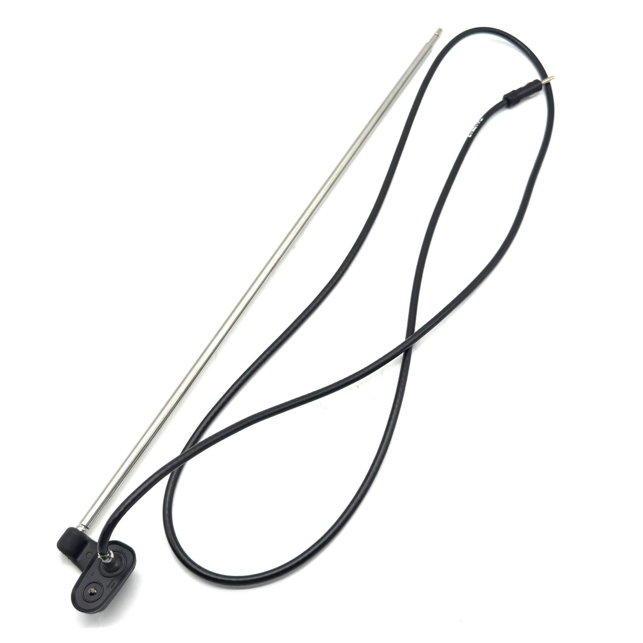 Silver antenna with black cable for Honda Acty Truck HA8, HA9 models, 2009-2022.