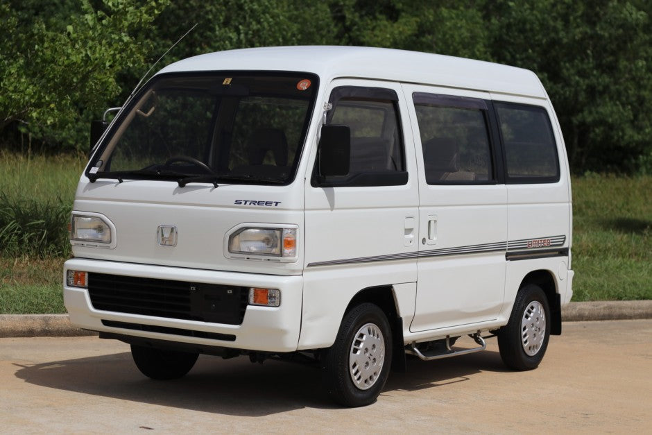 High-quality Honda Acty Replica Decals in OEM Black displayed on a white background - Perfect for JDM Kei Van customization and upgrades