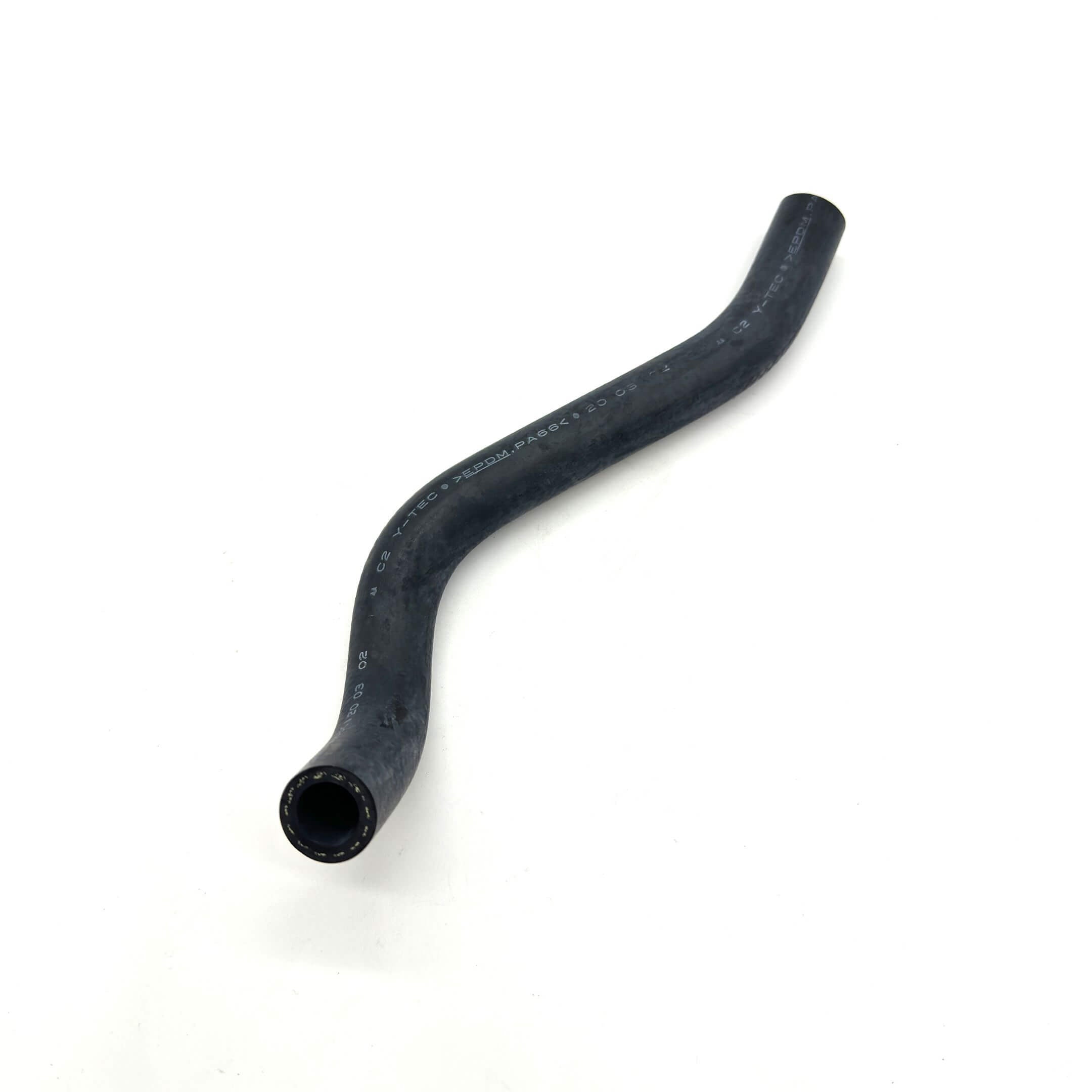 Close-up of Radiator Hose Inlet for Honda Acty Truck HA3, HA4 (1990-1999) with two hose clamps.