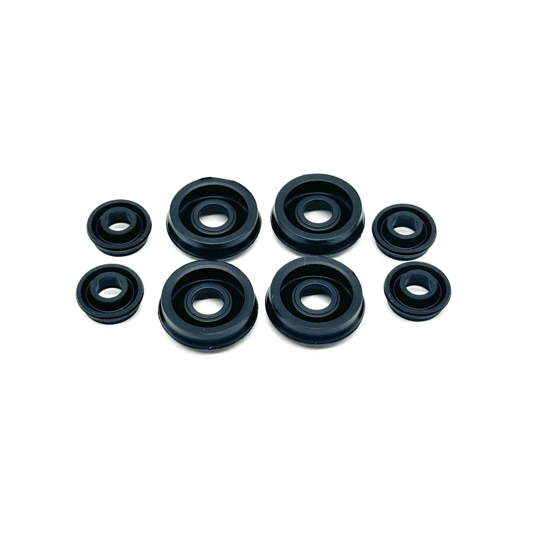 Top-down view of the Wheel Cylinder Rebuild Kit components for Honda Acty Van HH3, HH4 (1990-1999), ensuring a perfect fit and reliable performance.