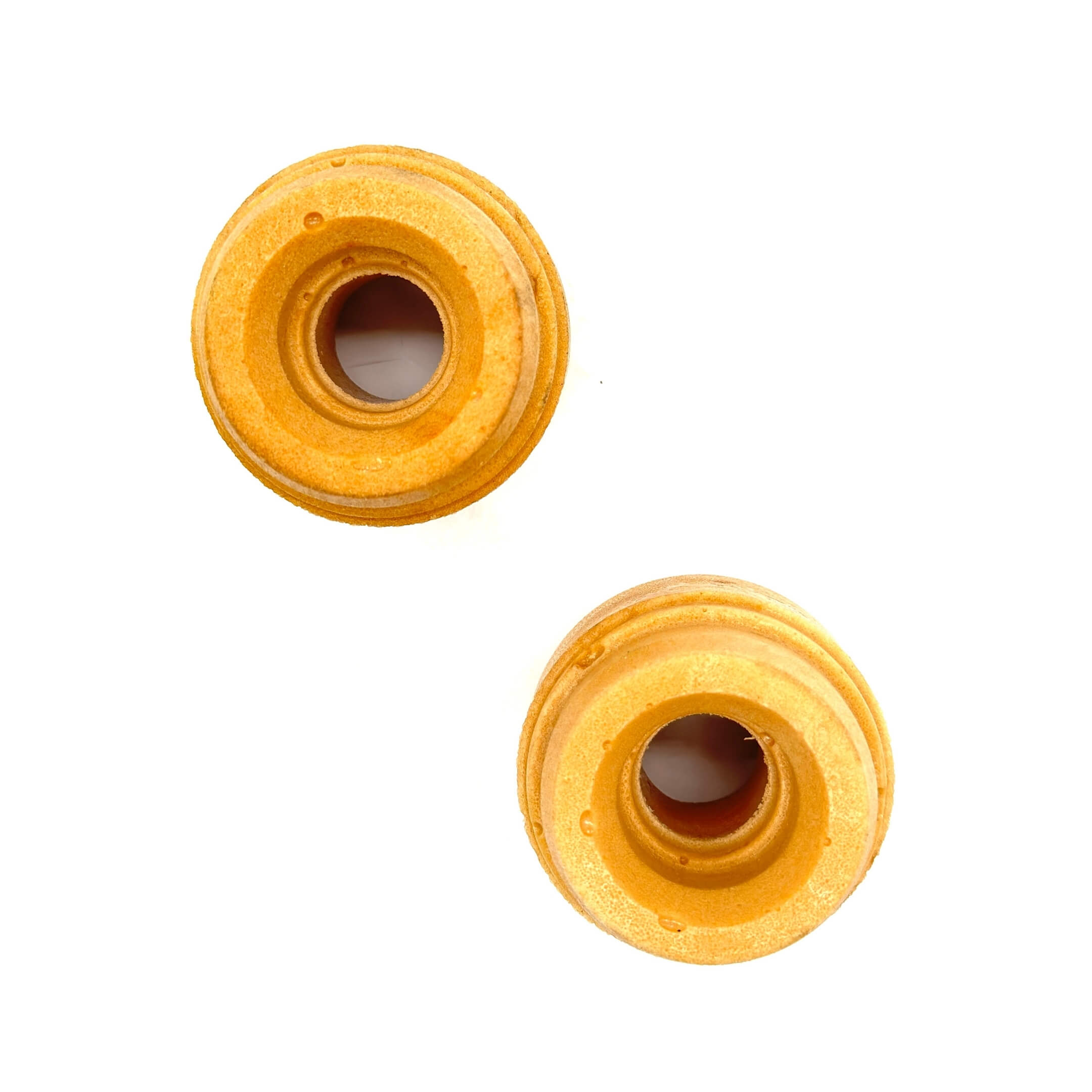 Front Bump Stopper for Honda Acty Van HH3, HH4 Models 1990-1999, yellow rubber component.