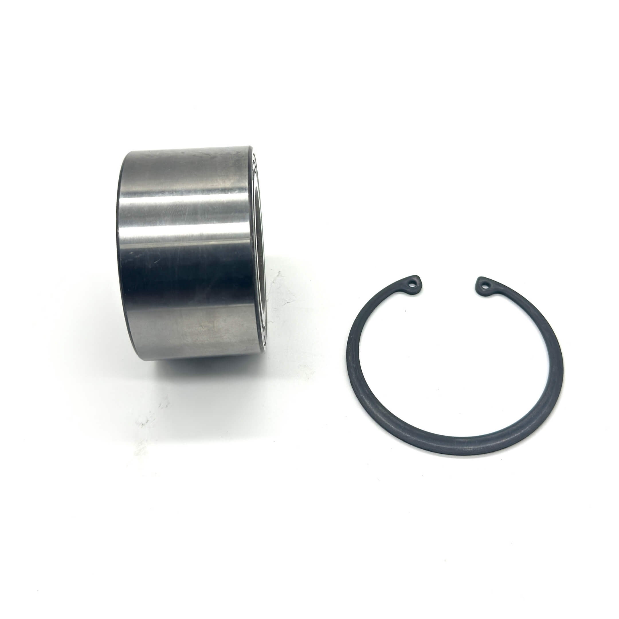 Wheel Bearing - Rear - Honda Acty Truck HA8, HA9 Models 2009-2022, silver cylindrical design with black retaining ring.