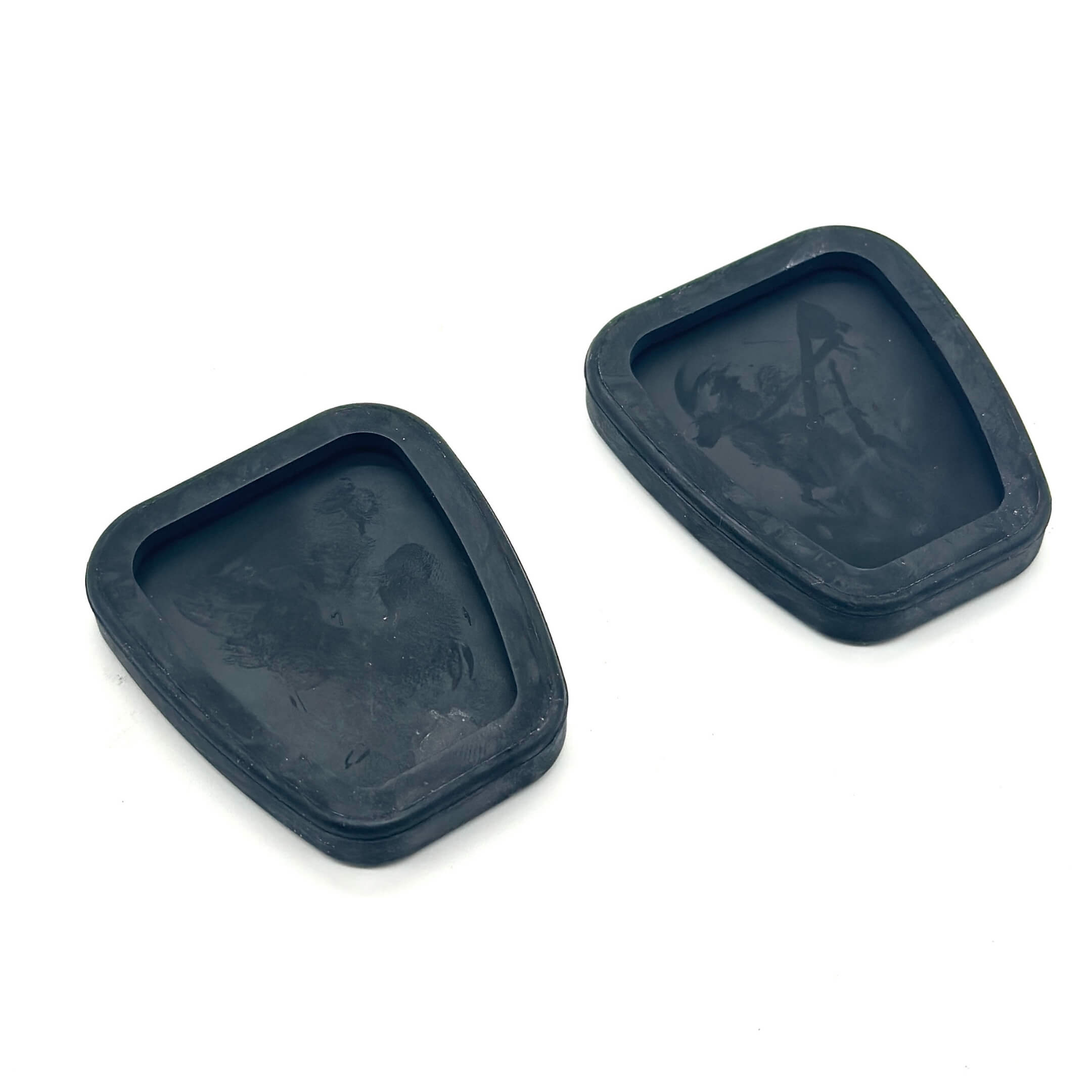Brake and clutch pedal rubber pad set for Honda Acty Truck HA8, HA9 models 2009-2022, black and durable design.