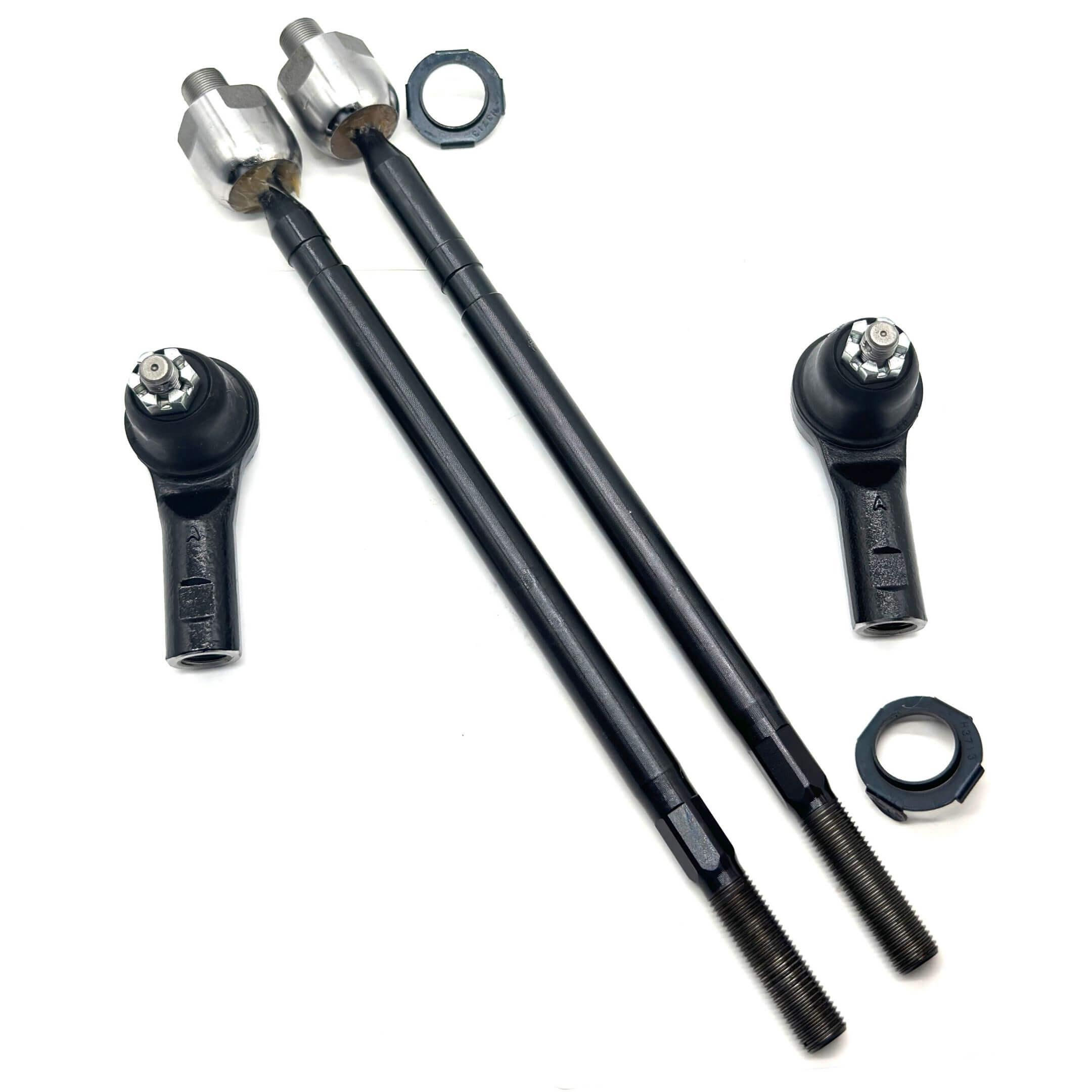 Inner & Outer Tie Rod End Set for Honda Acty Truck HA8, HA9 Models (2009-2022), featuring durable black and silver components.