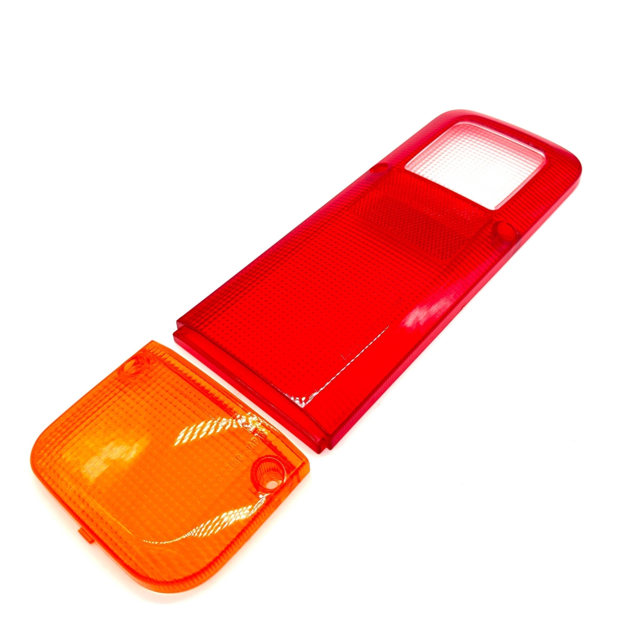 Red and amber tail light covers for Honda Acty Truck HA8, HA9 models, 2009-2022, left side replacement.