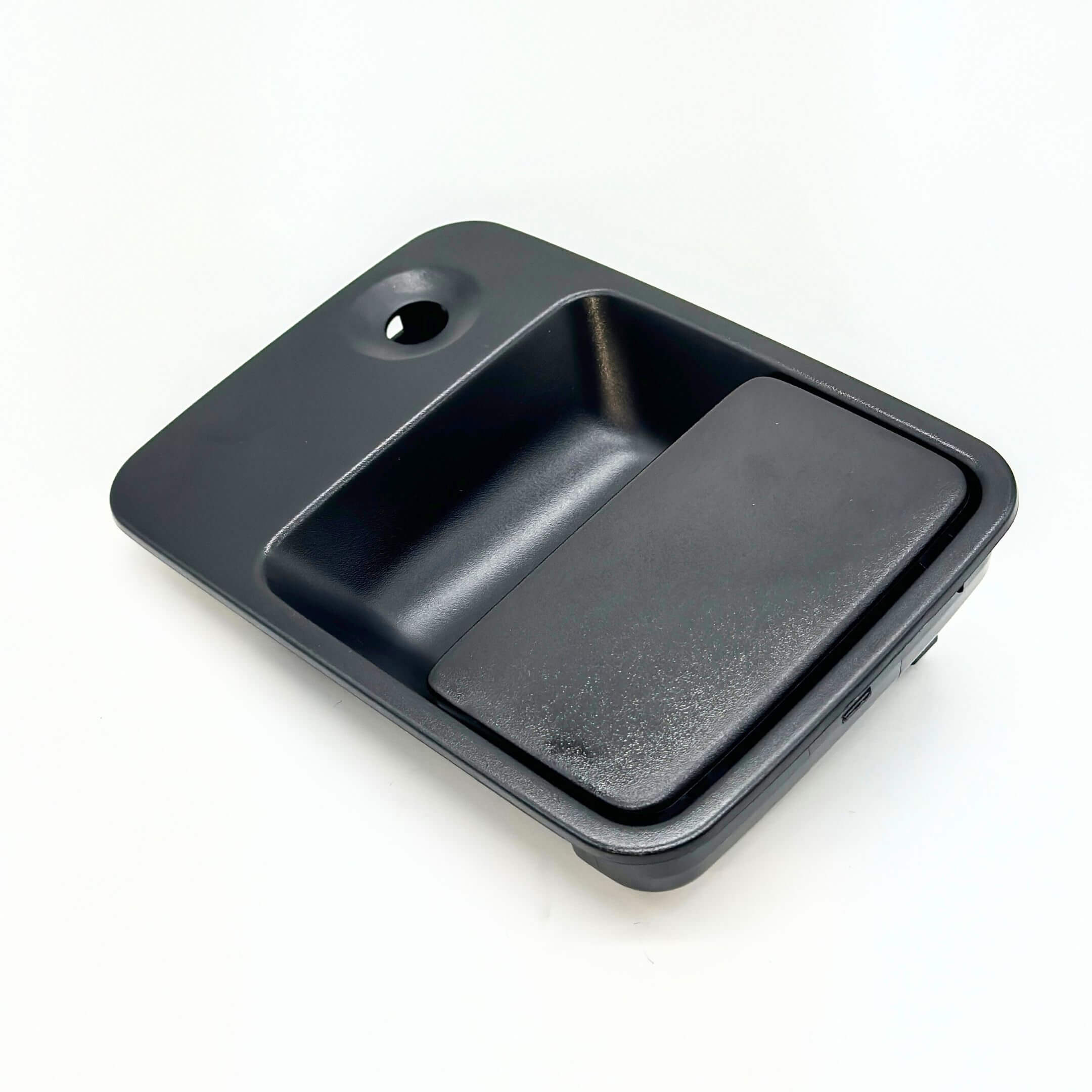 Angled view of the right exterior door handle - Honda Acty Van HH3, HH4 (1990-1999) - Showcasing the smooth and ergonomic handle design.