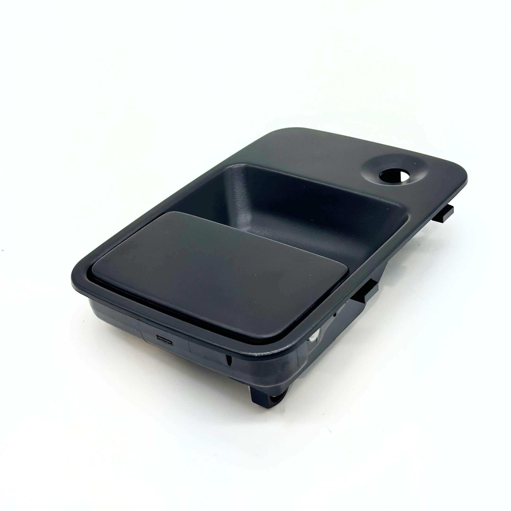 Side view of the right exterior door handle - Honda Acty Van HH3, HH4 (1990-1999) - High-quality black finish with easy installation points.