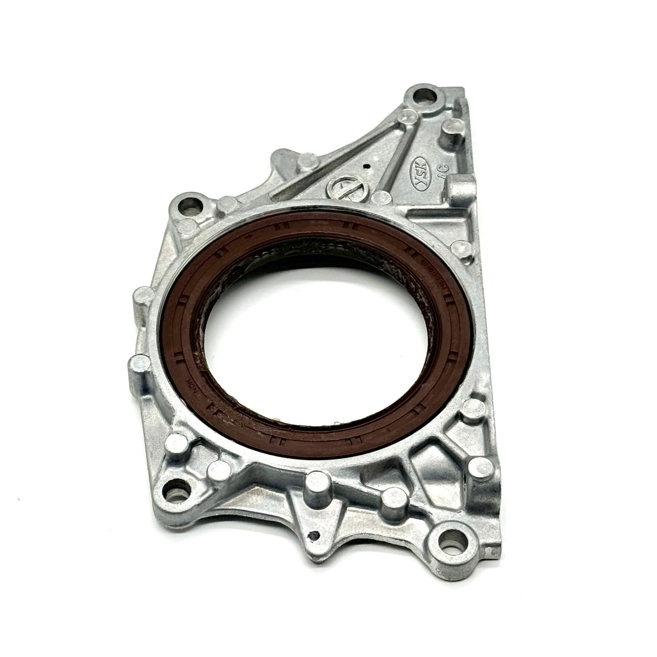 Genuine Honda rear main seal housing with clear details for HA6, HA7 Honda Acty Vans (1990-1999).