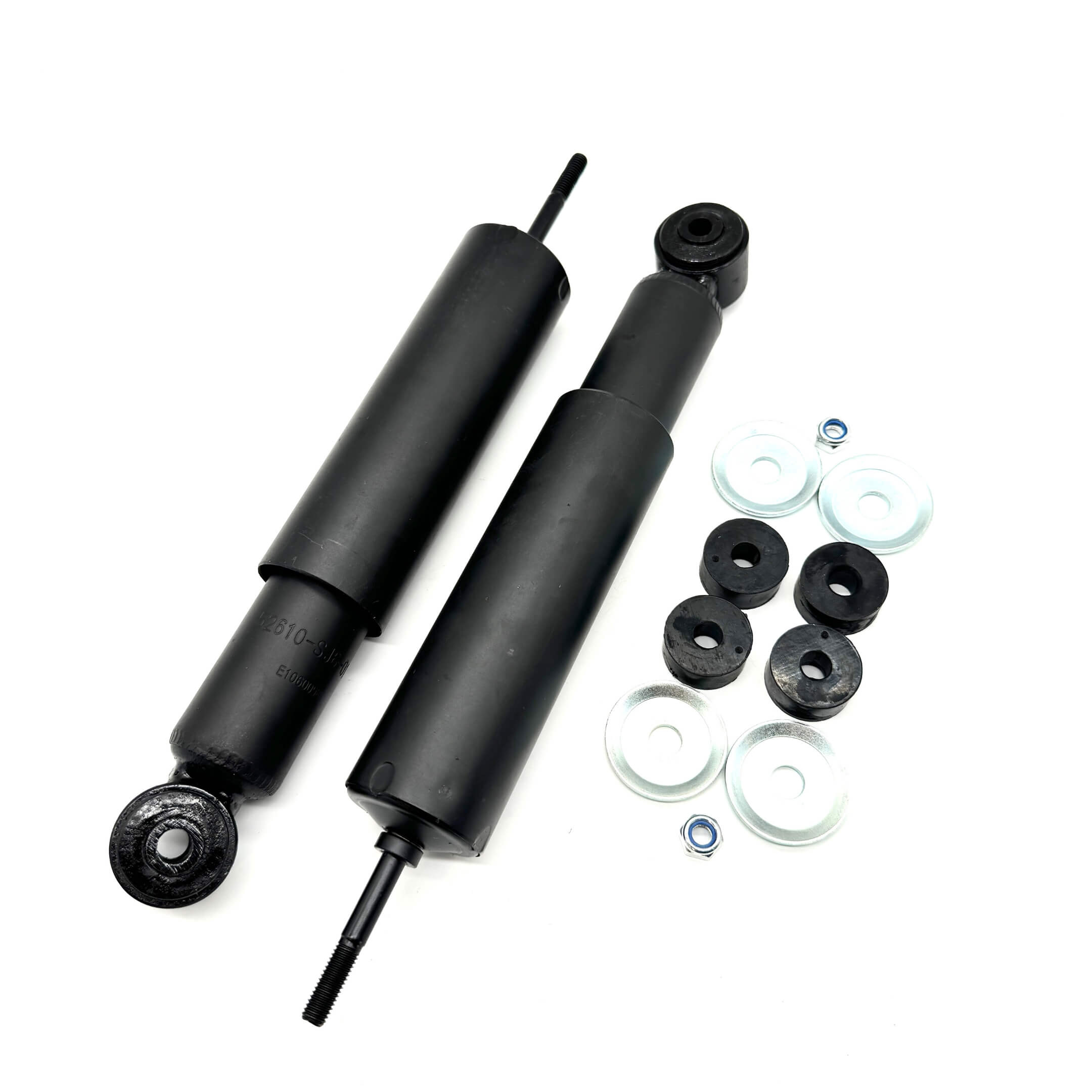 Rear Shock Absorber Set for Honda Acty Van HH3, HH4 (1990-1999) with installation washers and bushings for enhanced suspension performance.