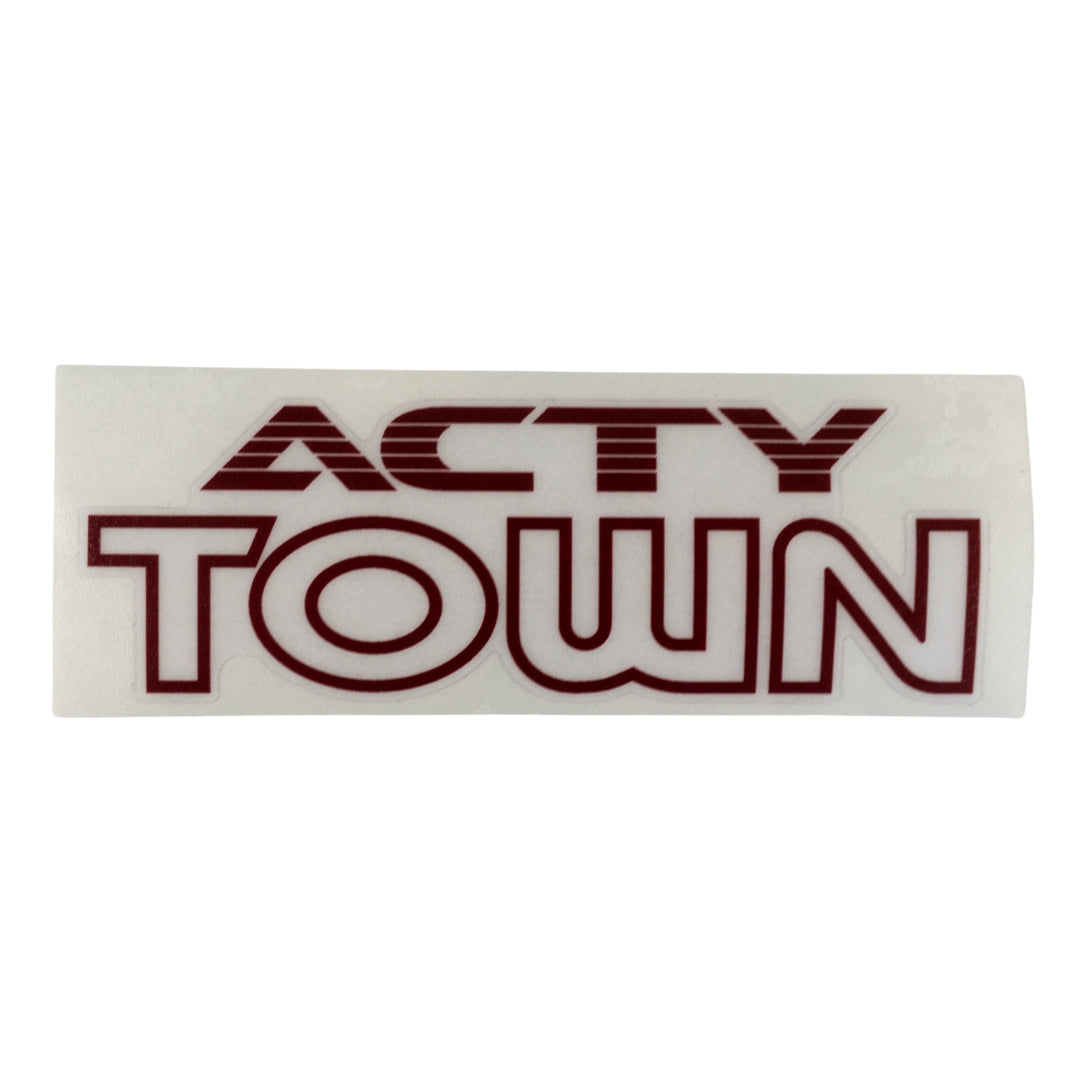 High-quality Honda Acty Replica Decals in OEM Red displayed on a White background - Perfect for JDM Mini Truck customization and upgrades