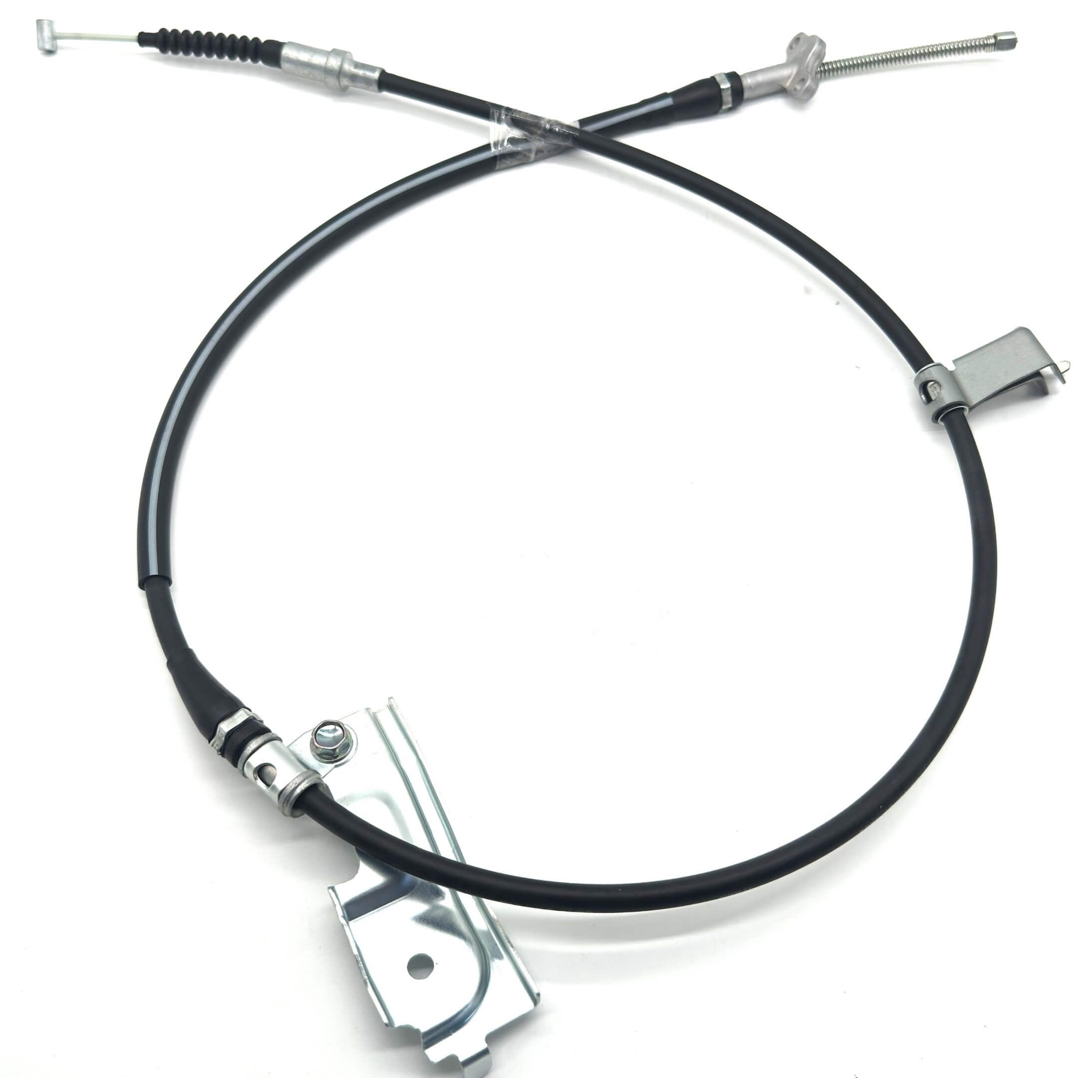 Parking Brake Cable - Left for Honda Acty Truck HA8, HA9 Models (2009-2022), featuring a durable black and silver design.