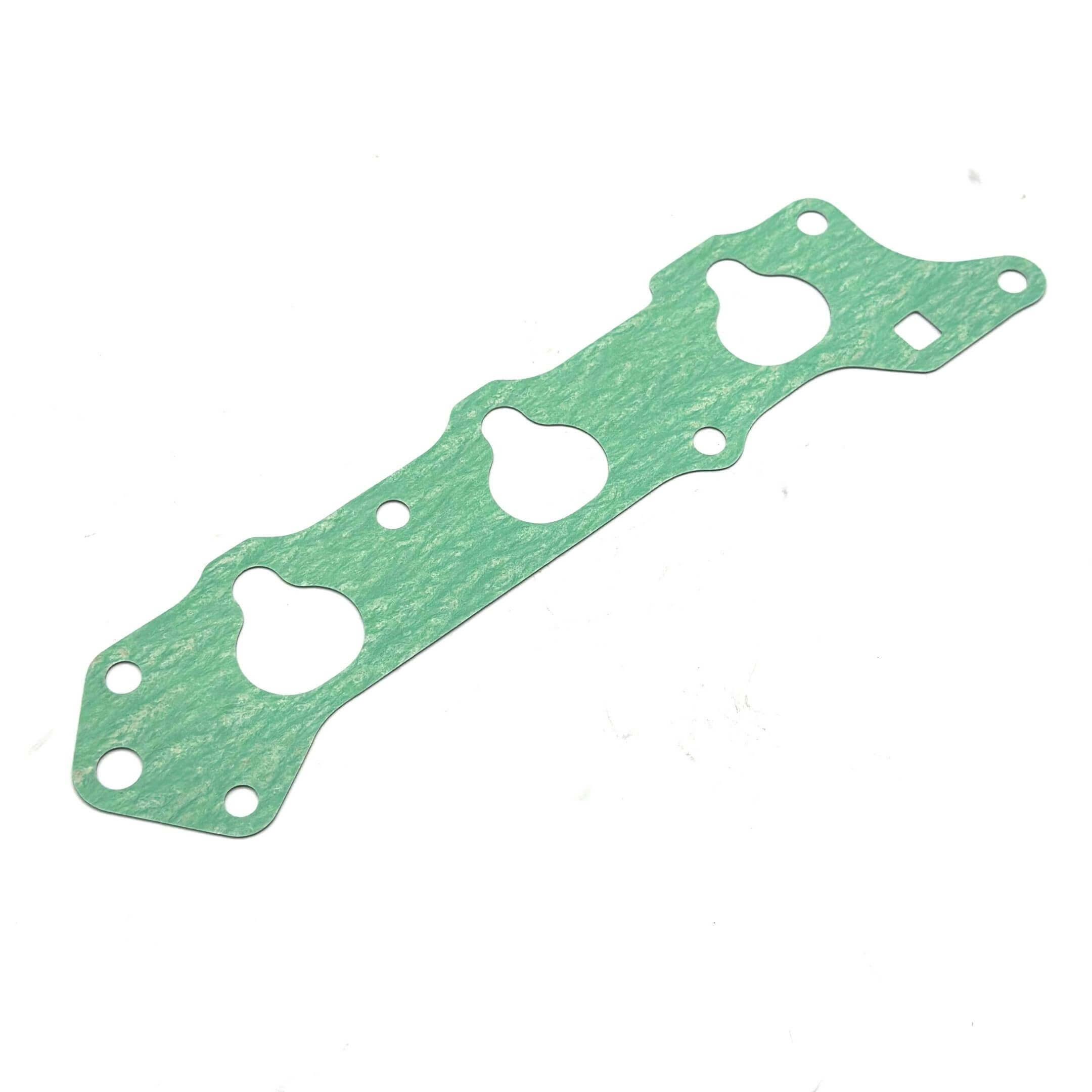 Green intake manifold gasket for Honda Acty Truck HA8, HA9 models (2009-2022), featuring precise cutouts and durable material.