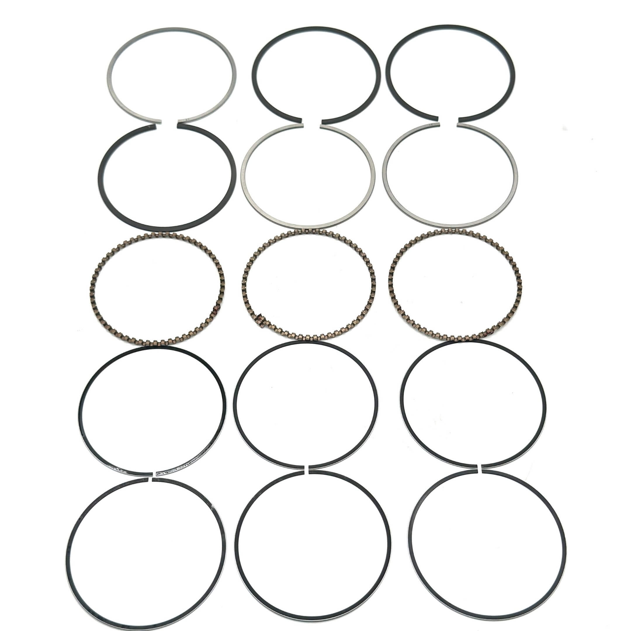 Piston Ring Set STD for Honda Acty Truck HA8, HA9 Models (2009-2022), featuring durable black and silver rings for optimal engine performance.