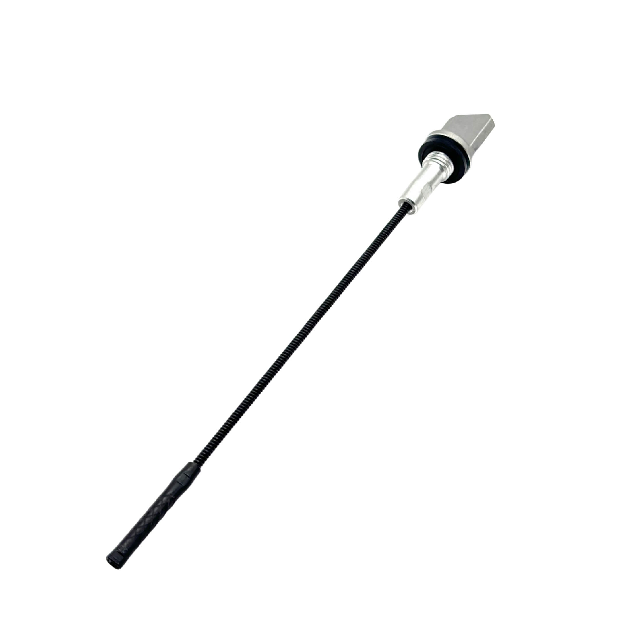 Oil Dip Stick for Honda Acty Truck HA6, HA7 Models (1999-2009), featuring a black flexible shaft with a metal handle.