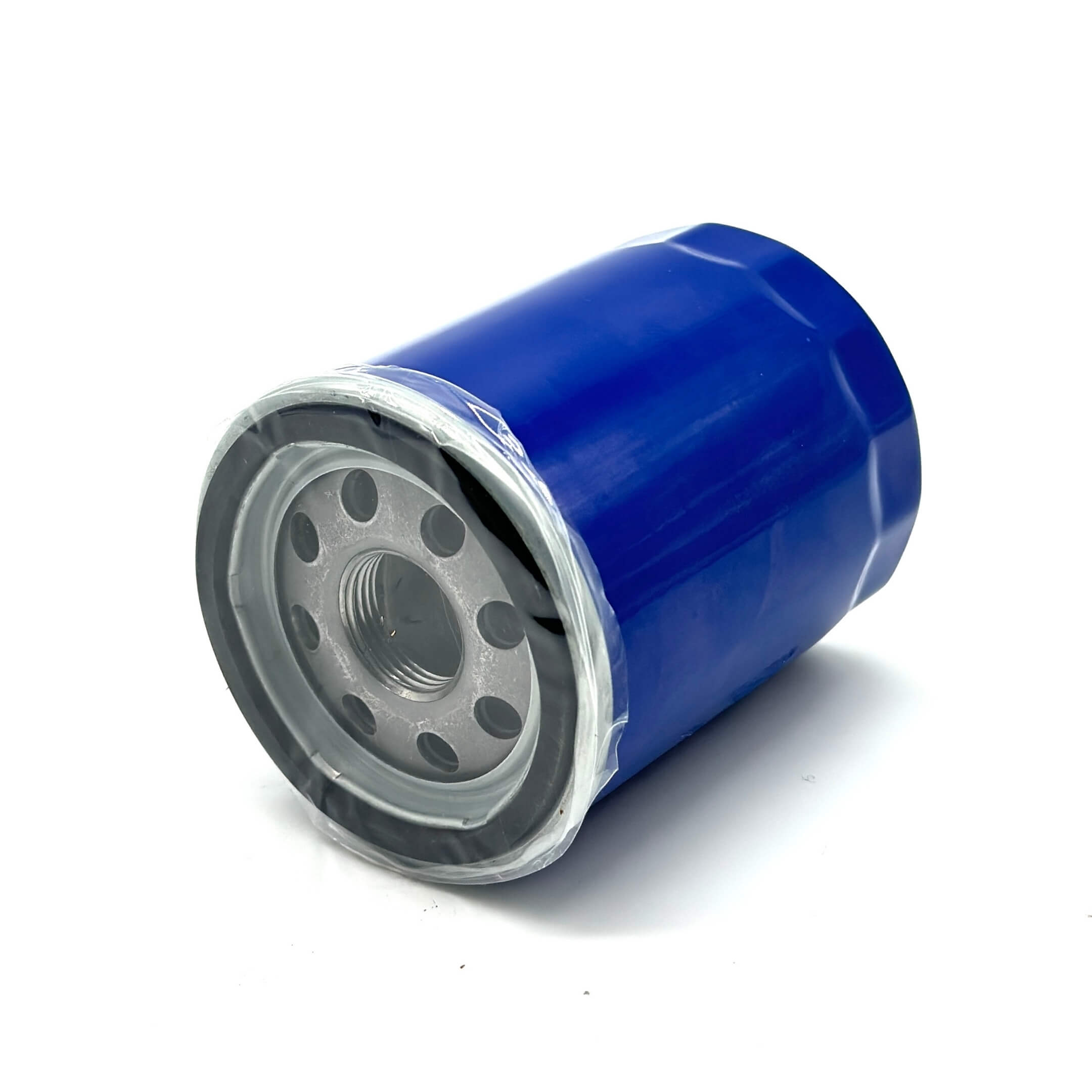 Blue aftermarket oil filter for Honda Acty Truck HA8, HA9 models, 2009-2022, featuring a durable metal casing.