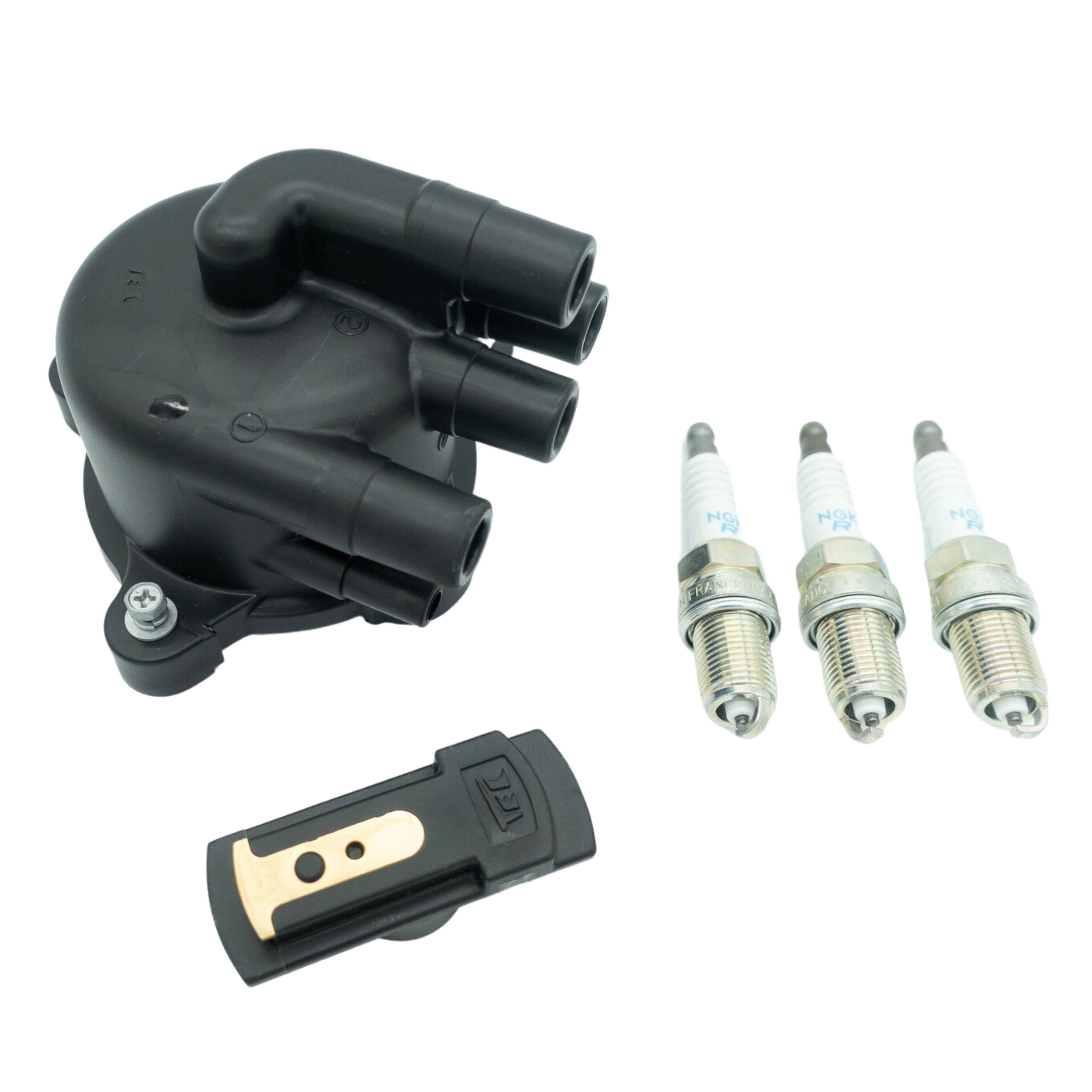 Ignition Kit for Honda Acty HH3, HH4 (1990-1999) - 5-Piece Set: Cap, Rotor, Spark Plugs - Revive Your Mini Van's Performance, Fuel Efficiency, and Reduce Emissions - Upgrade Now!