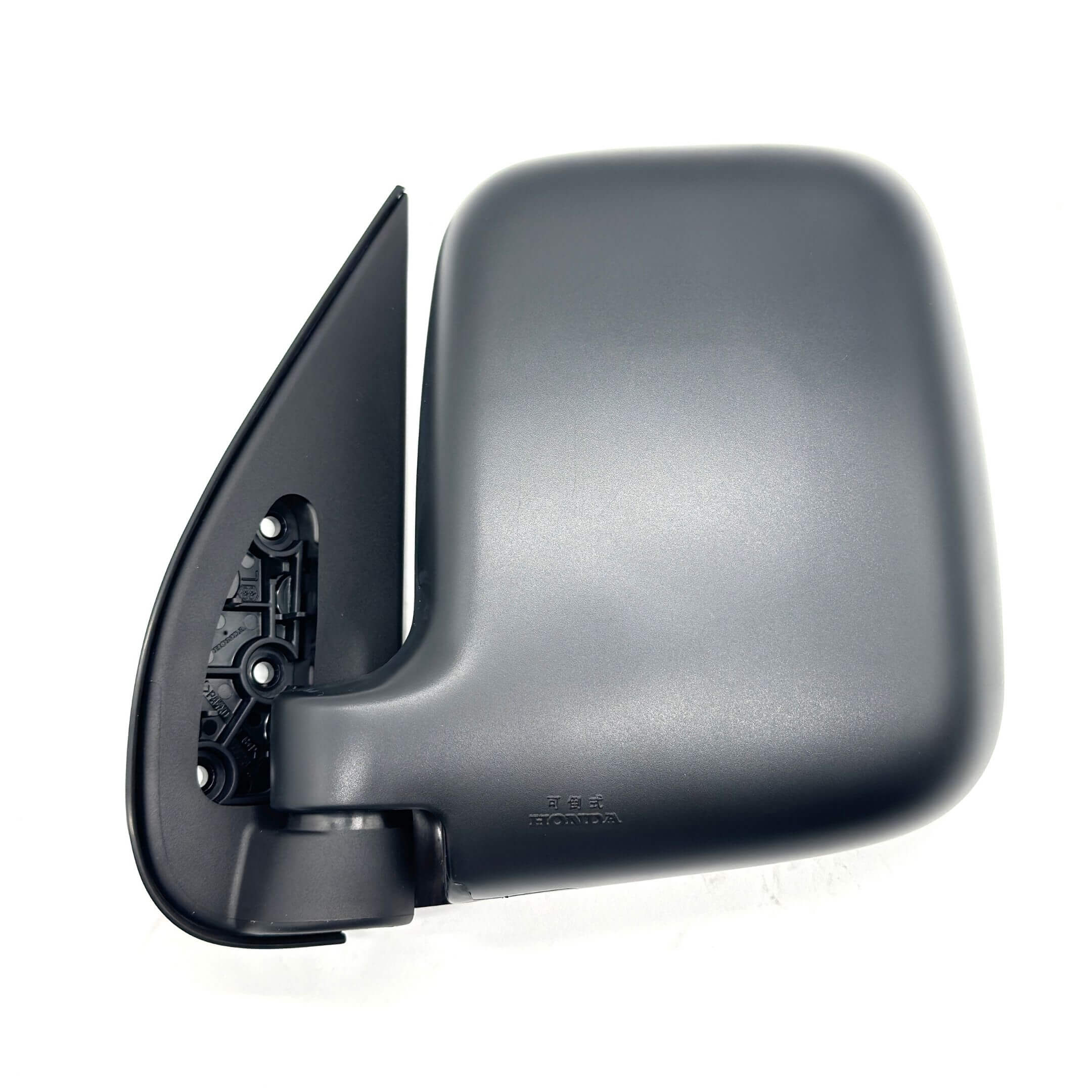 Passenger side door mirror for Honda Acty Truck HA8, HA9 models (2009-2022), featuring a sleek black finish.