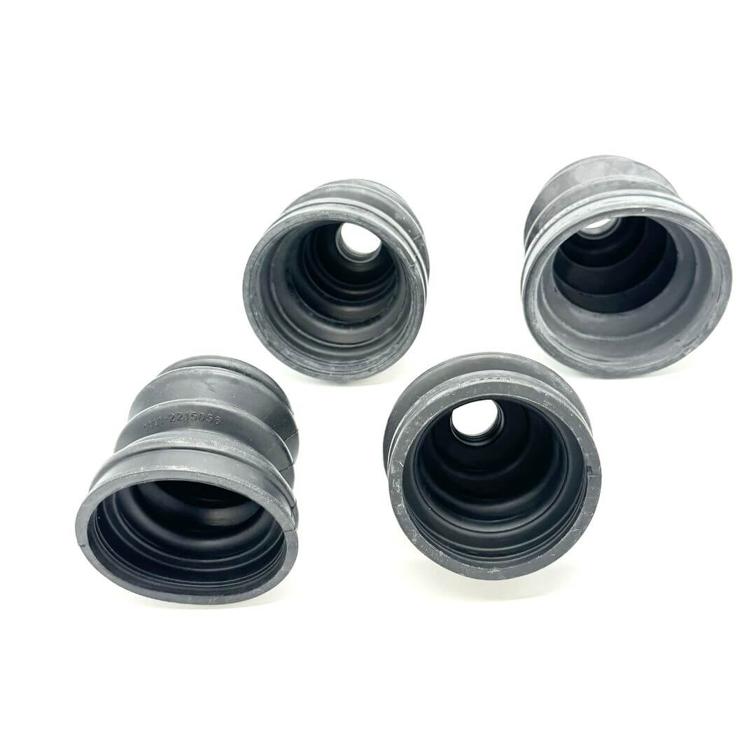 Top View of Complete CV Axle Boot Set for Honda Acty Truck HA3, HA4, 1990-1999, Includes Front and Rear Boots