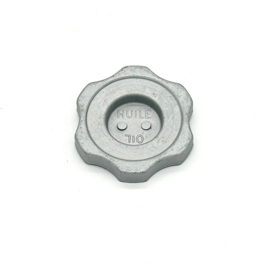 Top View of Honda Acty Van Oil Filler Cap with Embossed HUILE OIL for Models HH1, HH2, HH3, HH4, HH3, HH4 - 1990-1999