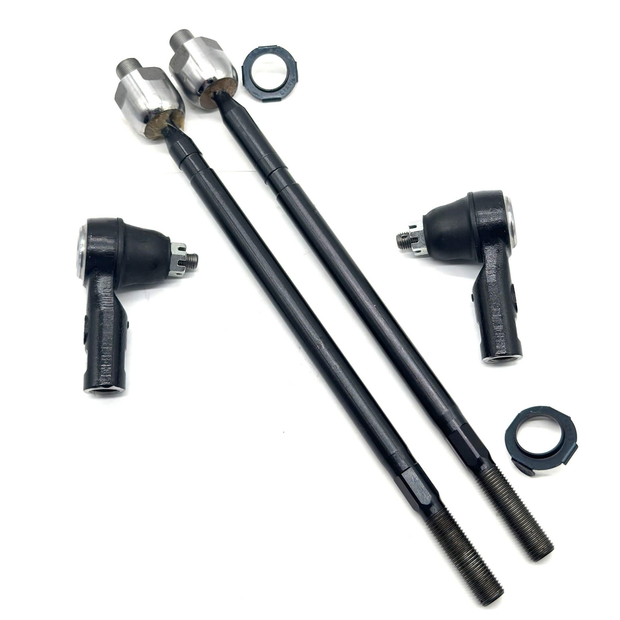 Inner & Outer Tie Rod End Set for Honda Acty Truck HA8, HA9 Models (2009-2022), featuring durable black and silver components.