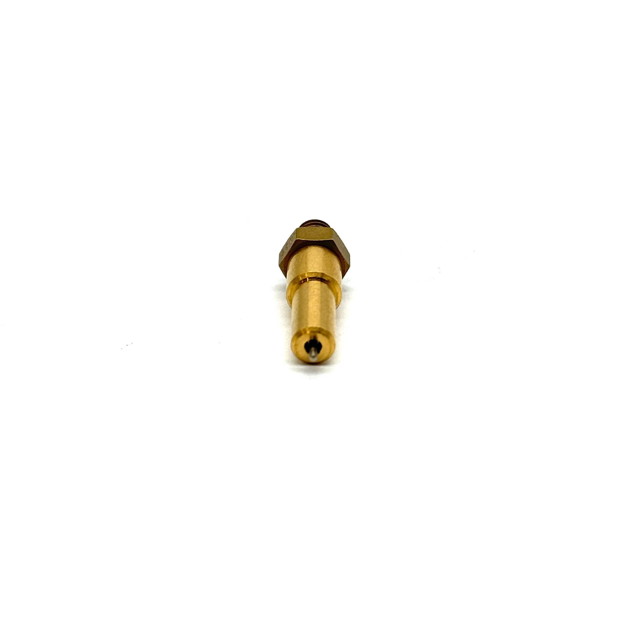Side view of the Carburetor Secondary Economizer Jet for Honda Acty Truck HA3, HA4 (1990-1999), emphasizing the precision tip and high-quality brass material.