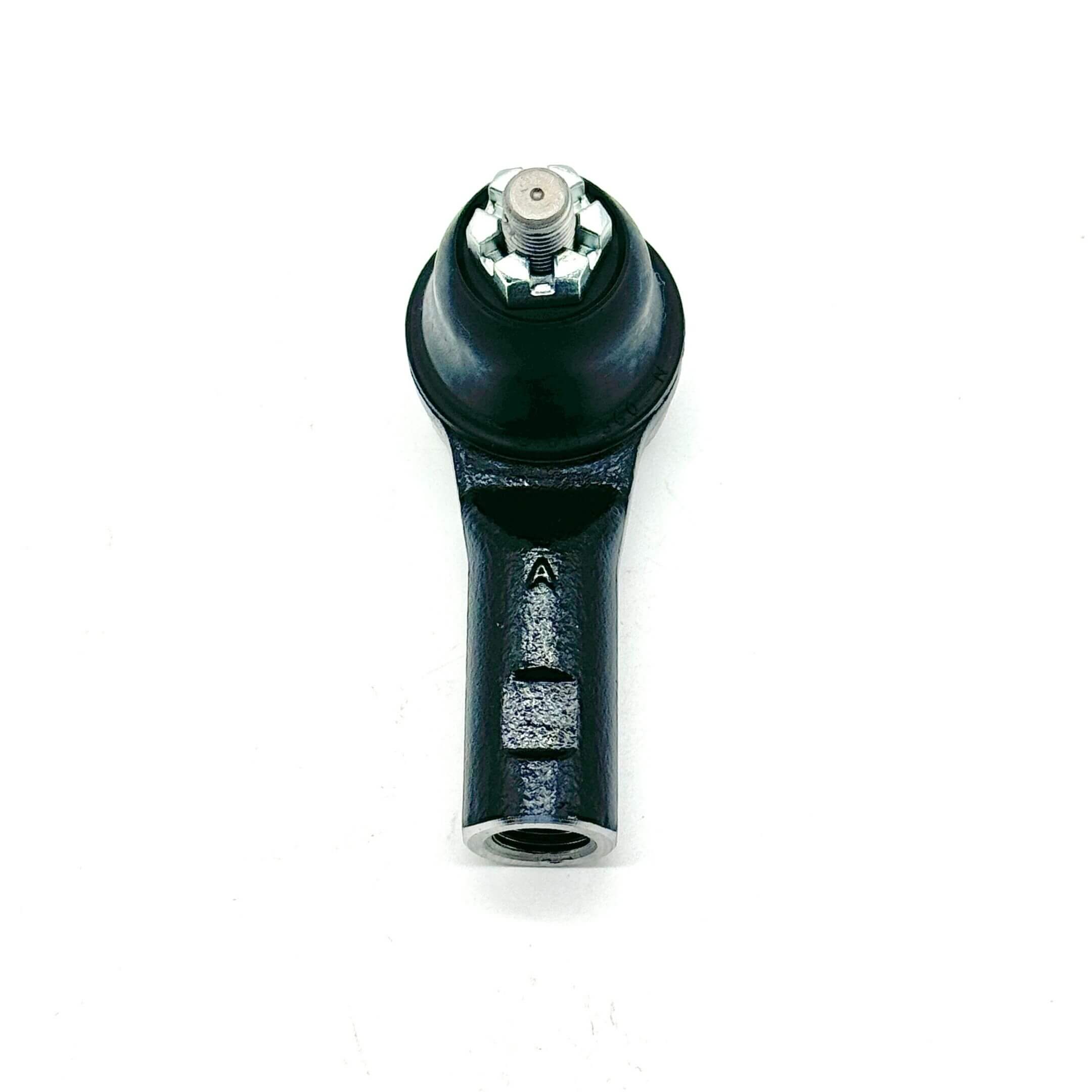 Outer Tie Rod End for Honda Acty Truck HA8, HA9 Models 2009-2022, featuring a durable black metal construction with a threaded end.