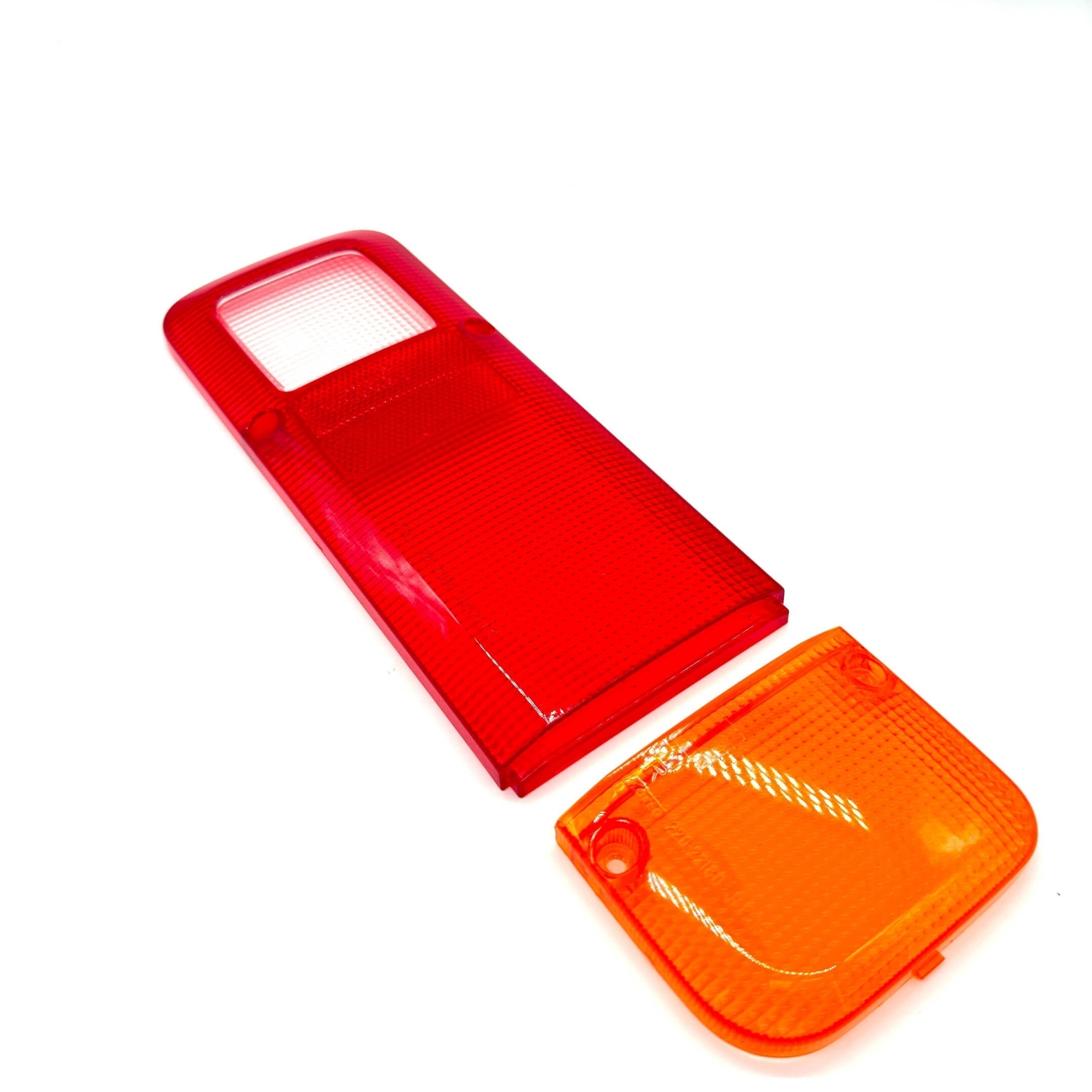 Red and amber tail light covers for right side Honda Acty Truck HA8, HA9 models 2009-2022.