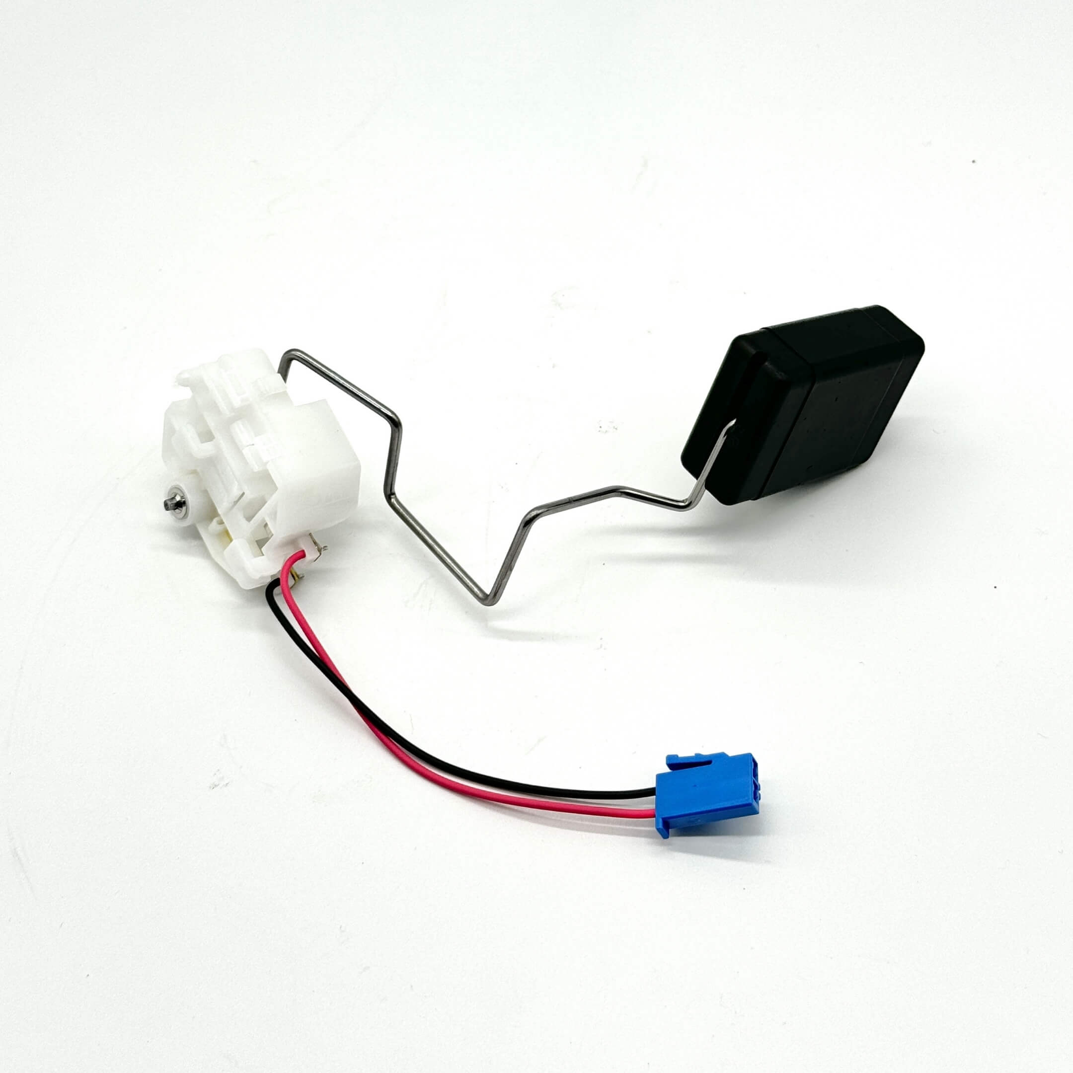 Fuel Sender Unit for Honda Acty Truck HA8, HA9 models (2009-2022) featuring a white plastic connector, black float, and red and black wiring.
