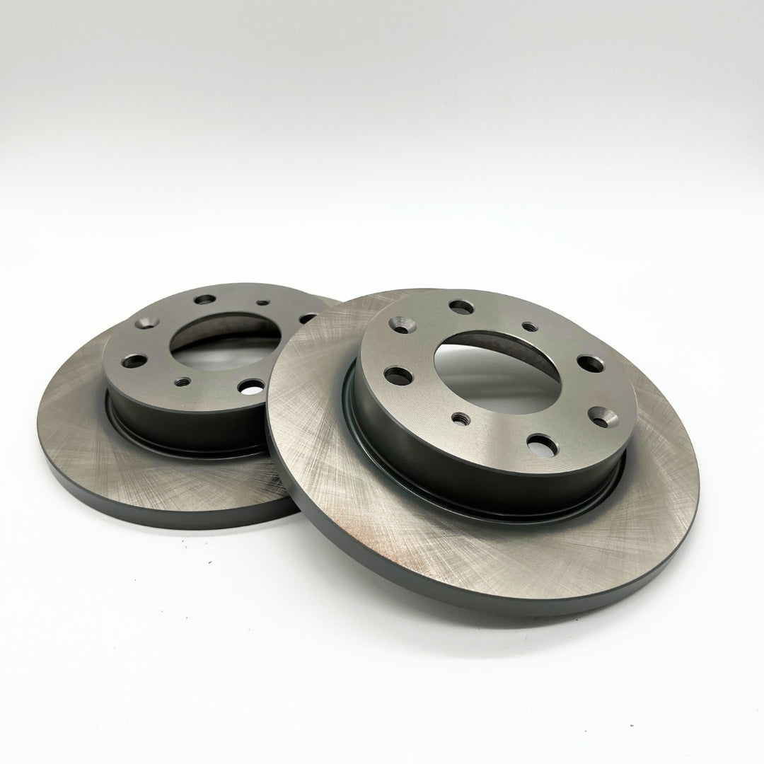 Kashiyama Front Brake Rotor Set for Honda Acty HH3/HH4 '90-'99 models, showcasing precision engineering and Japanese quality, available exclusively at Oiwa Garage