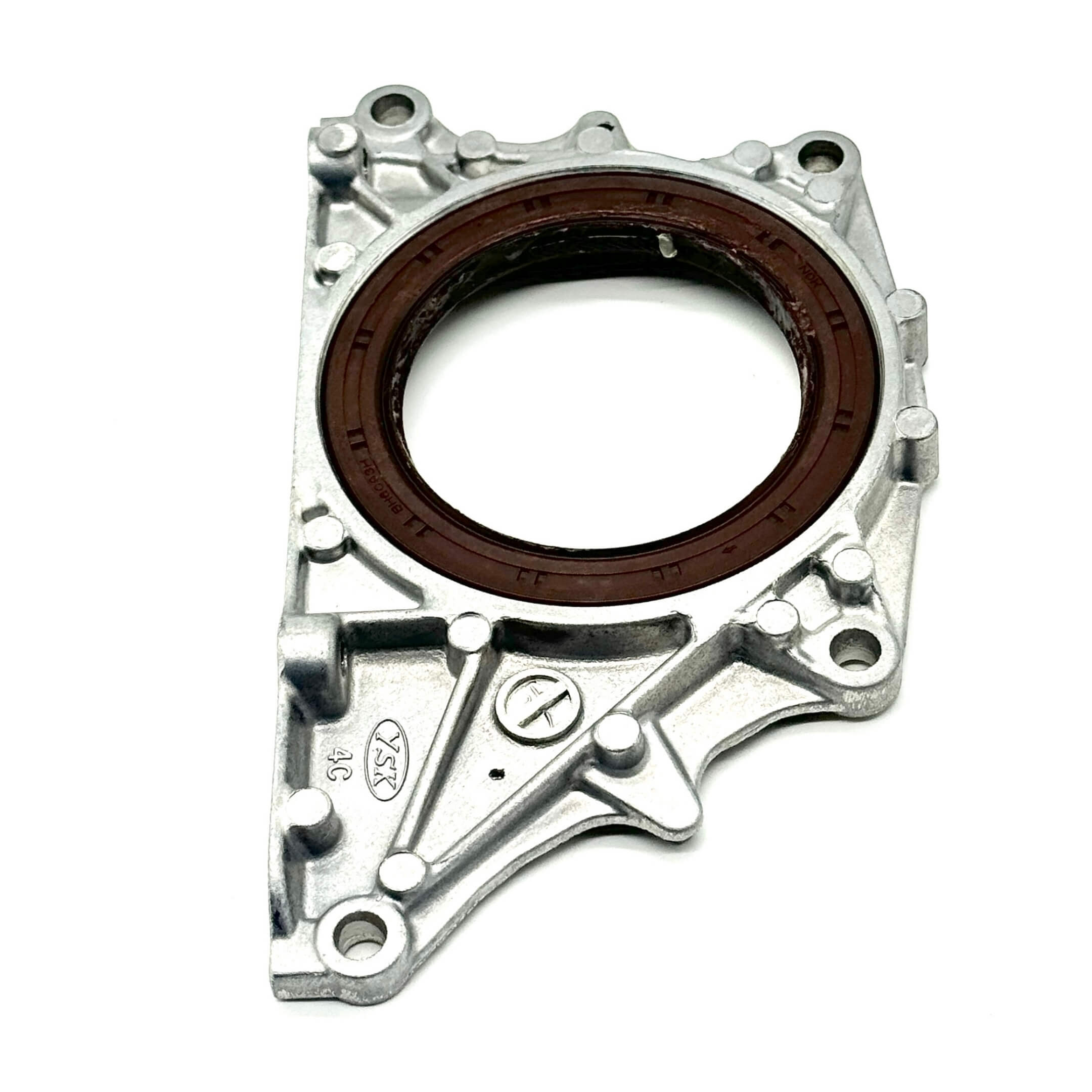 Rear Main Seal & Housing for Honda Acty Truck HA8, HA9 Models (2009-2022), featuring a silver metal frame with a brown rubber seal.