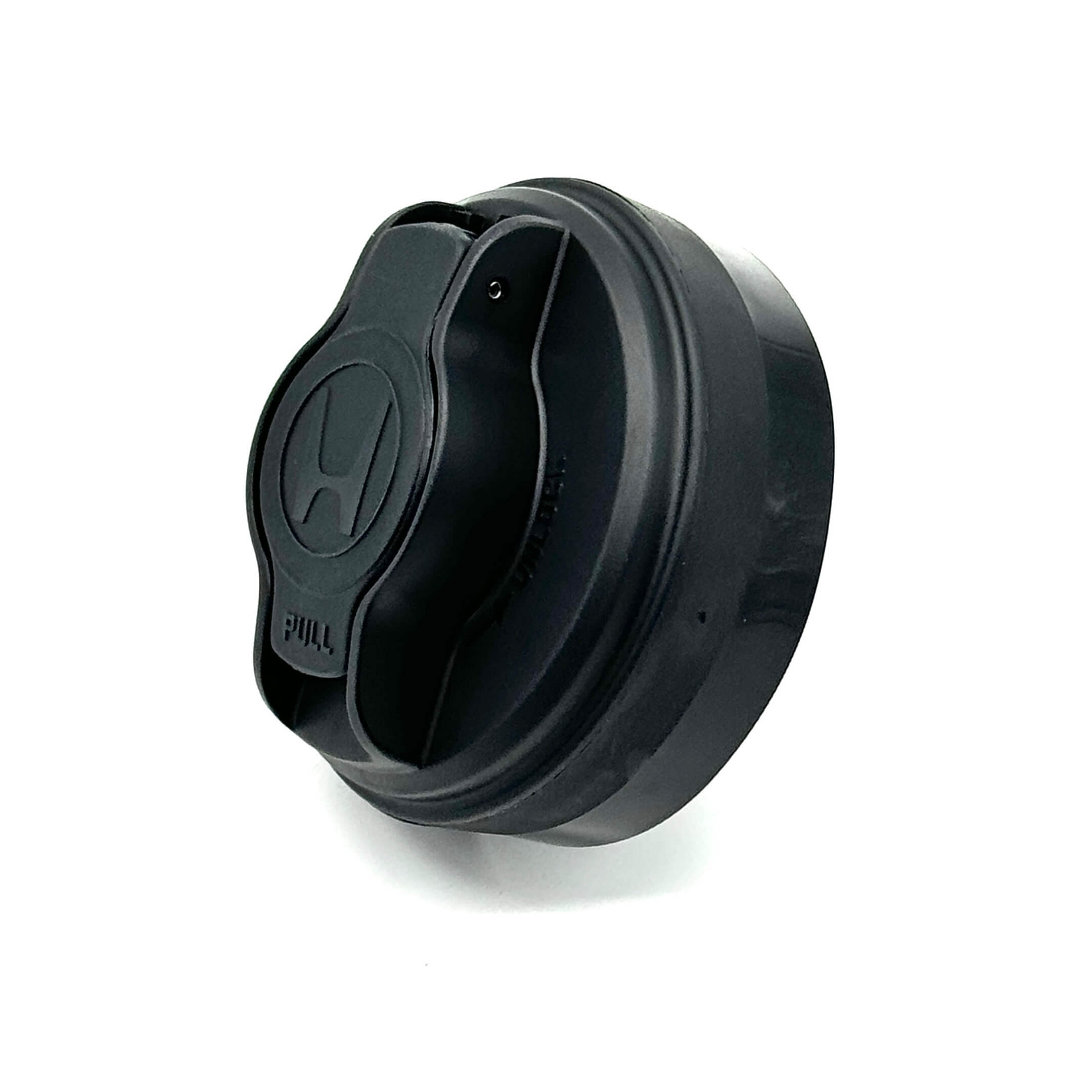 Black fuel cap for Honda Acty Truck HA8, HA9 models (2009-2022) featuring a secure twist-lock design.