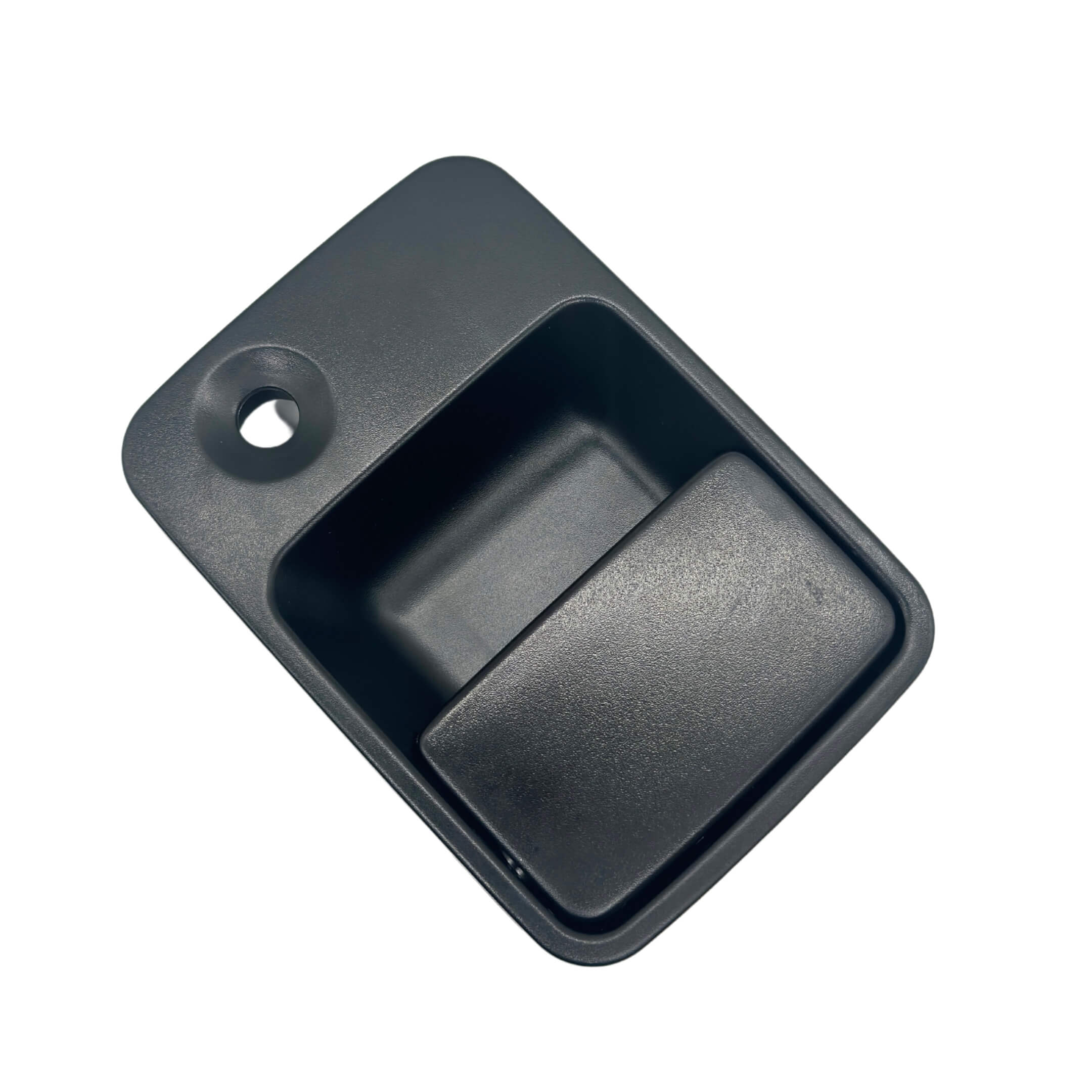 Black exterior left door handle for Honda Acty Truck HA8, HA9 models, 2009-2022.