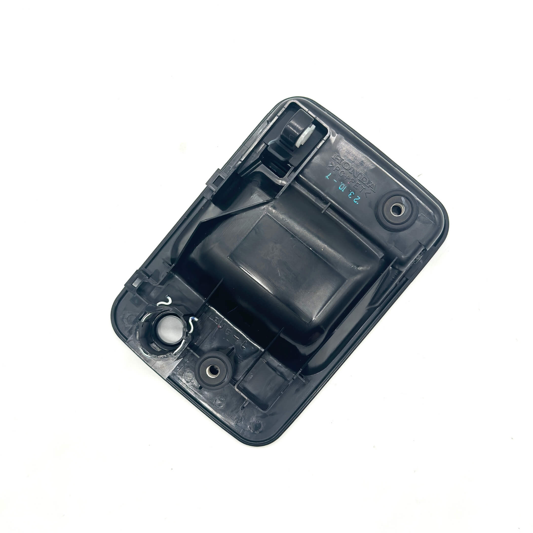 Black exterior left door handle for Honda Acty Truck HA8, HA9 models (2009-2022).