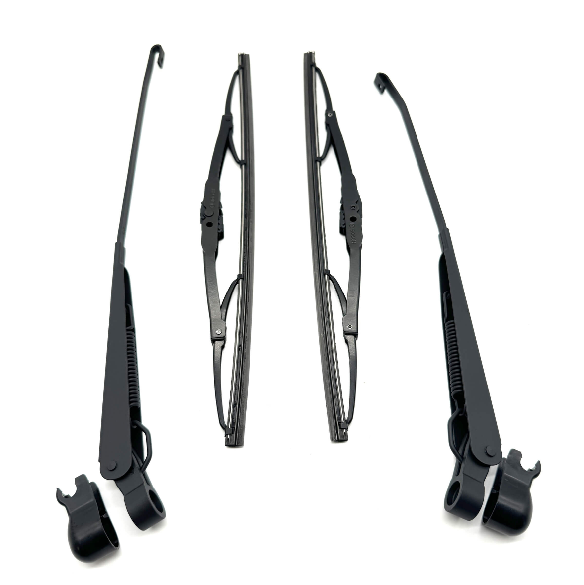 Honda Wiper Arms & Bosch Microedge Windshield Wipers, black, compatible with Honda Acty Truck HA8, HA9 Models 2009-2022, featuring durable construction and precise fit.