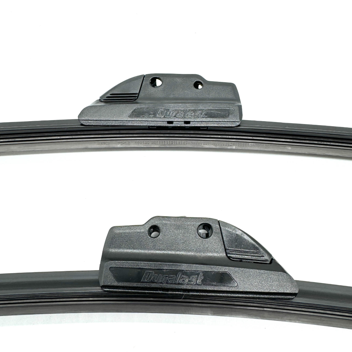 Honda Wiper Arms & Duralast Flex Windshield Wipers, black, designed for Honda Acty Truck HA8, HA9 Models (2009-2022), featuring durable construction and sleek design.