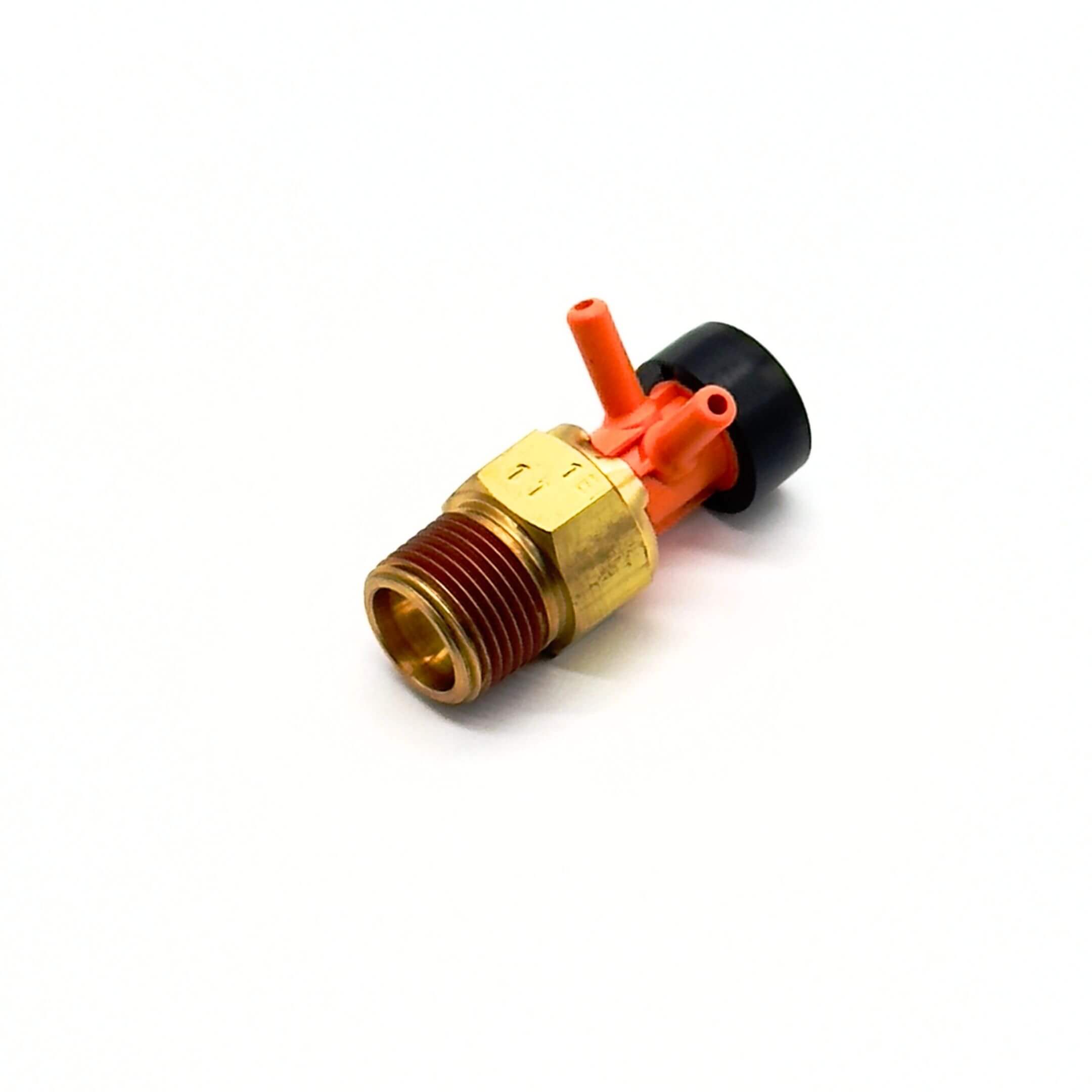 Thermo Valve (53°C) for Honda Acty Truck Models HA3, HA4 (1990-1999) featuring a brass body with orange and black components.